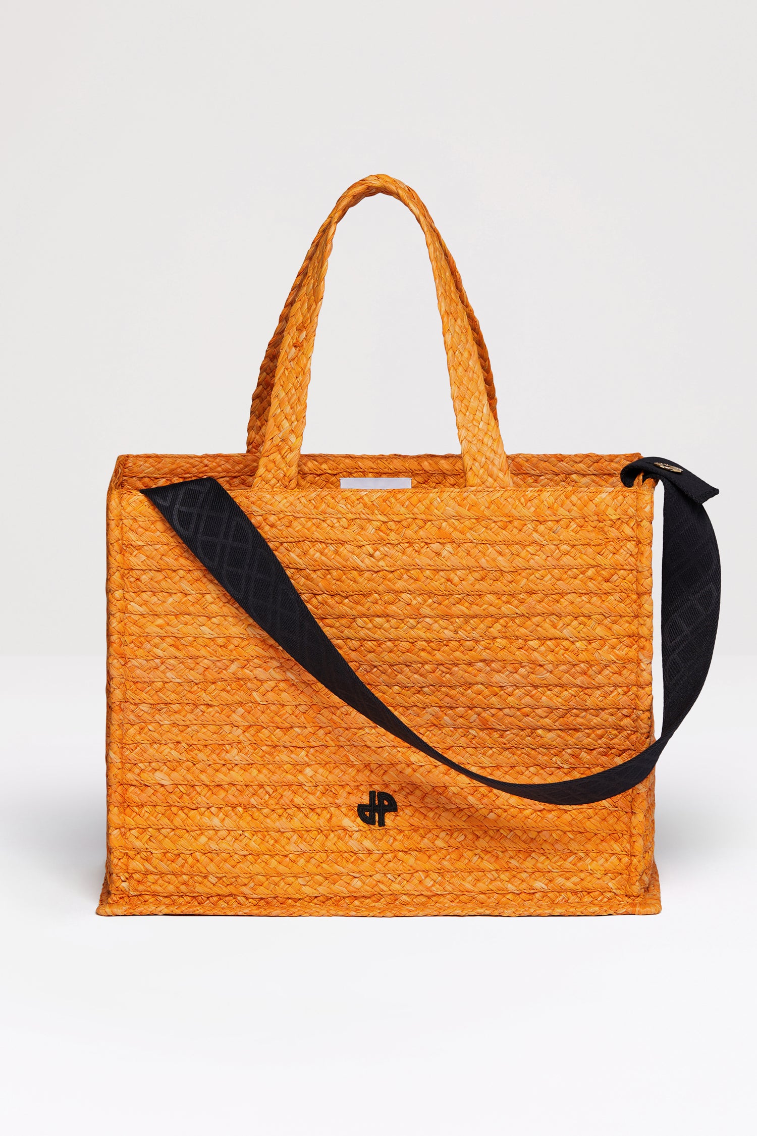Patou JP Tote AC024 sac raphia orange Marigold TU