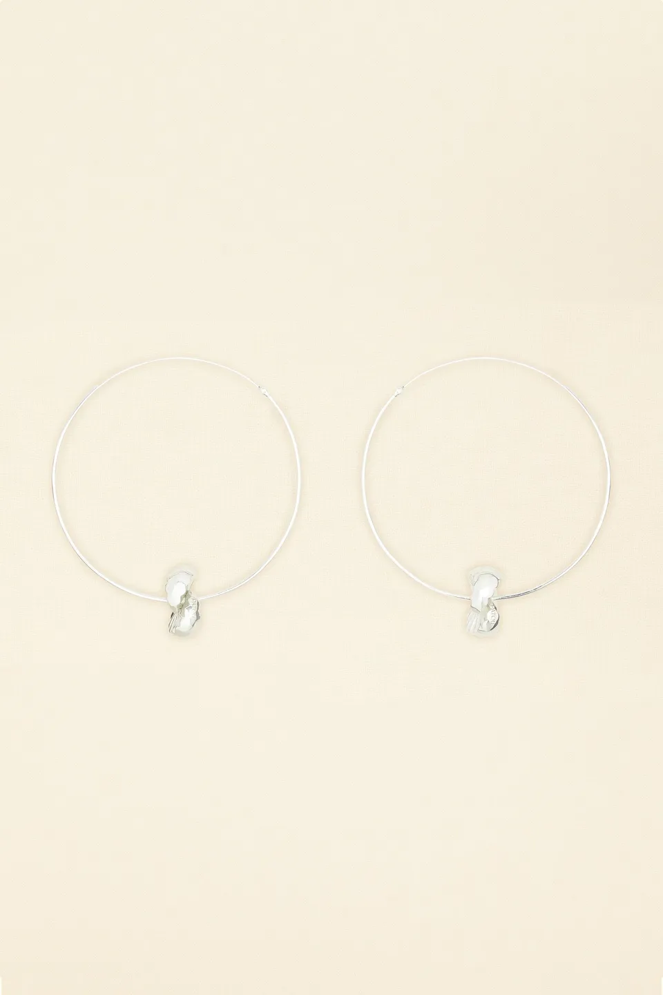 Patou Jewellery créoles laiton argent H21JW061 mandarine
