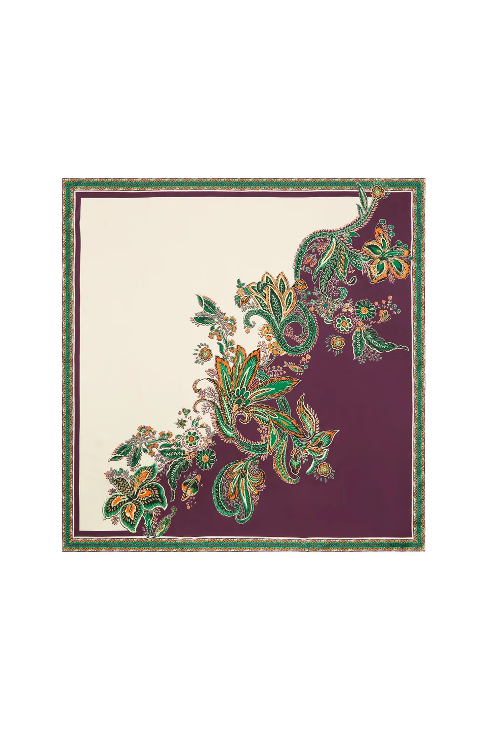 Alemäis Ruthie foulard carré soie imprimé taille unique
