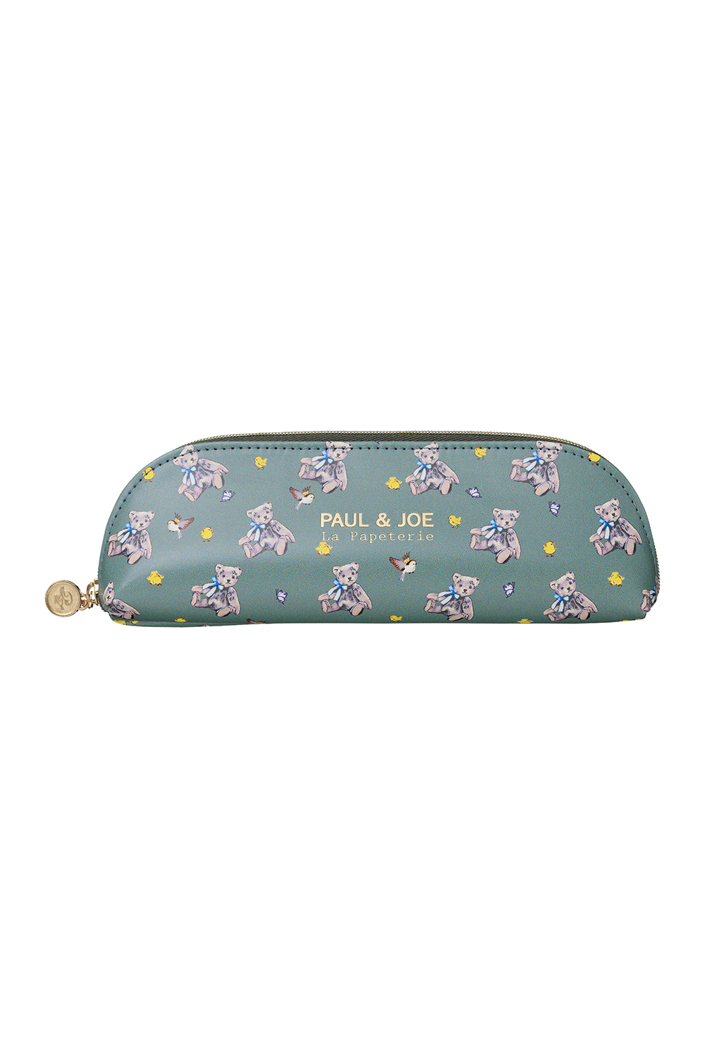 PAUL & JOE Maroquinerie Petite trousse verte oursons cuir