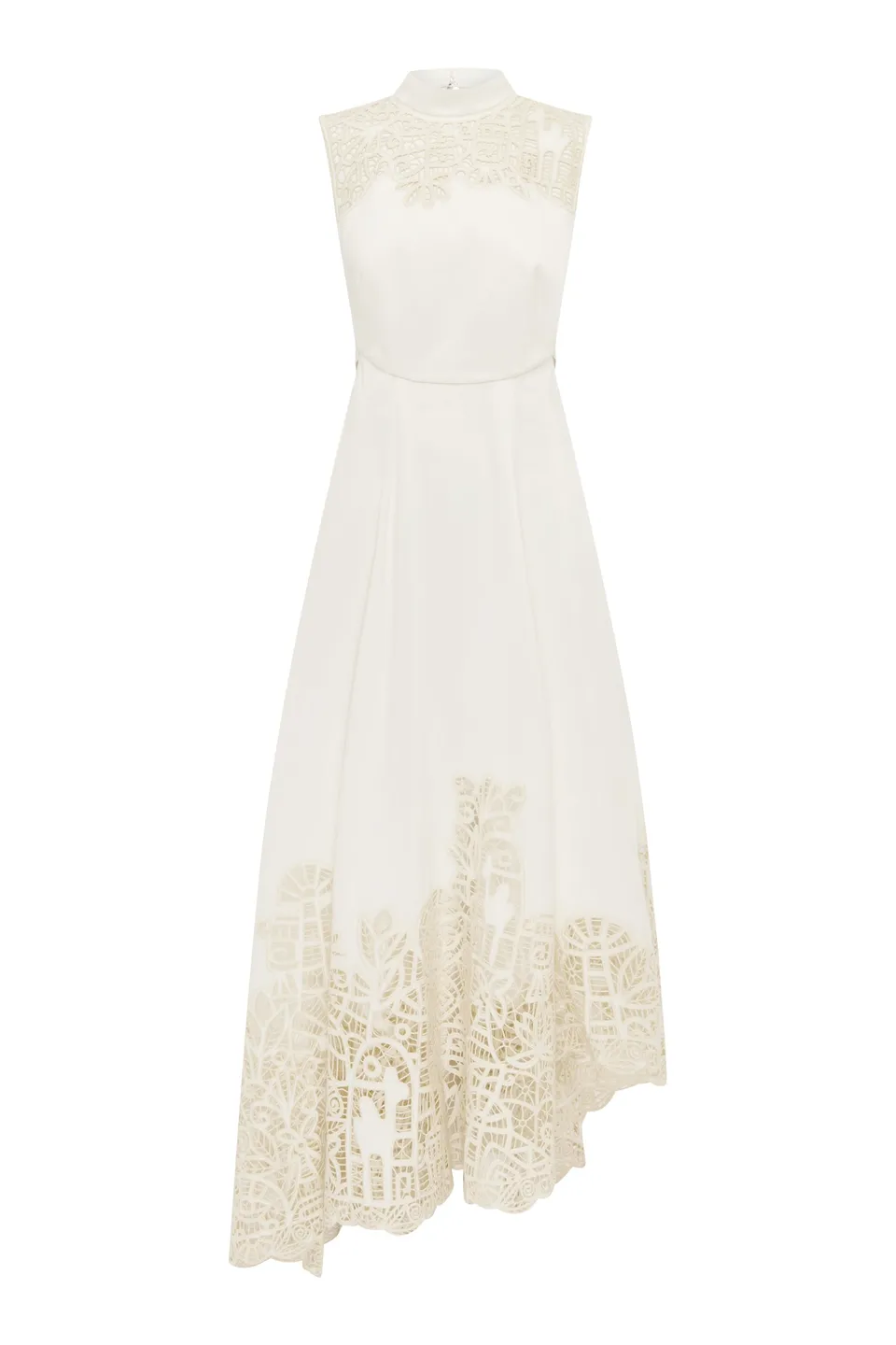 Alemaïs Rosemary robe longue brodée lin dos nu