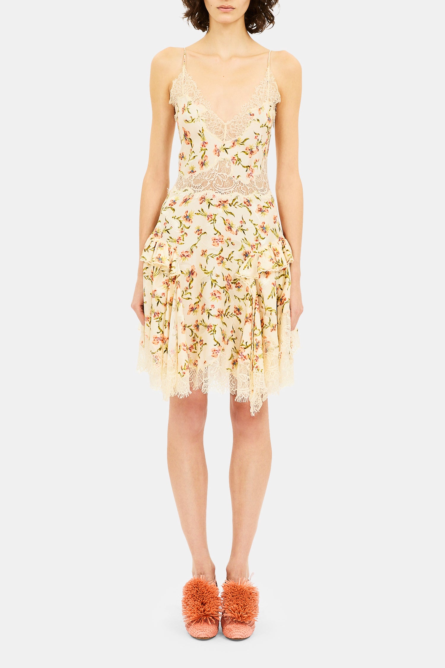 Ulla Johnson Lucina robe mini Opal fines bretelles soie