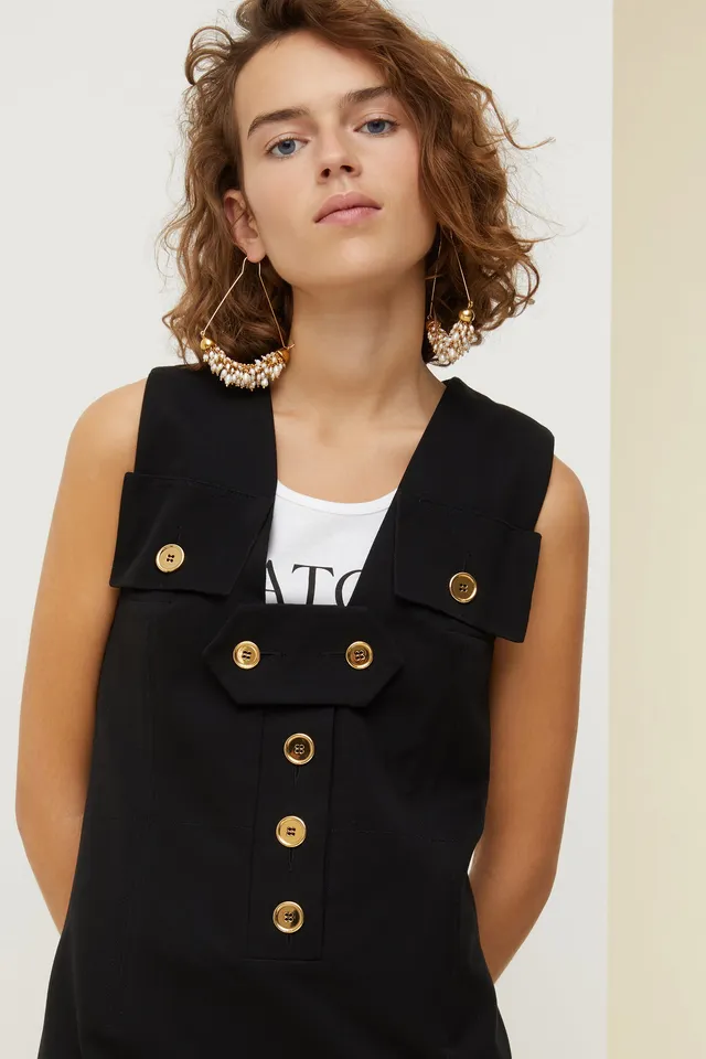 Patou Jewellery P20JW0031000299G boucles laiton doré perles