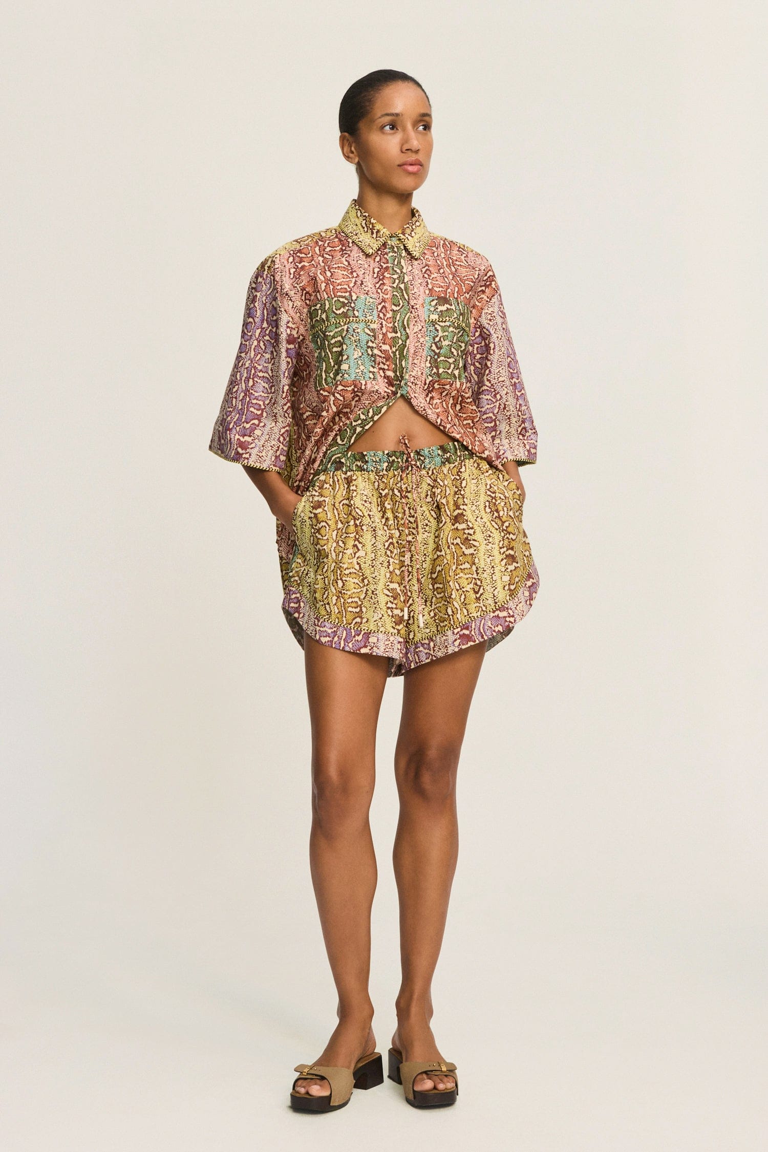 Alemäis Varna Short short coton bio imprimé animal