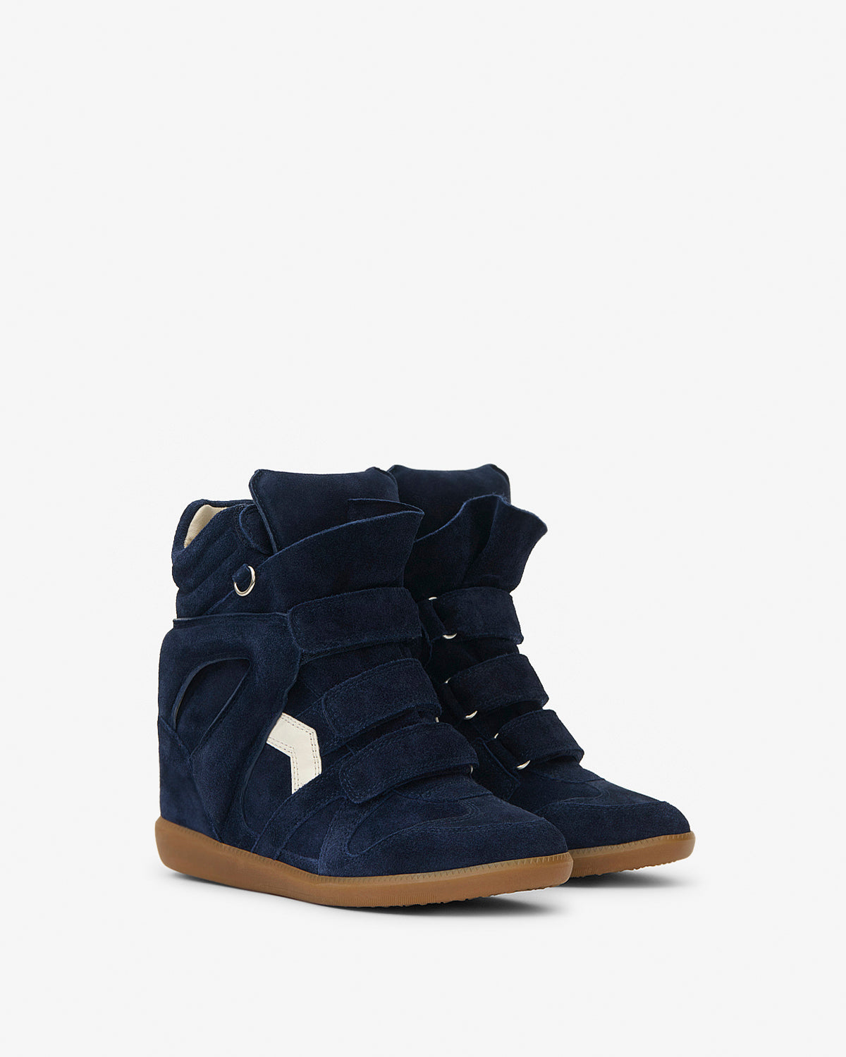 Isabel Marant Bekett Ring baskets compensées bleu foncé