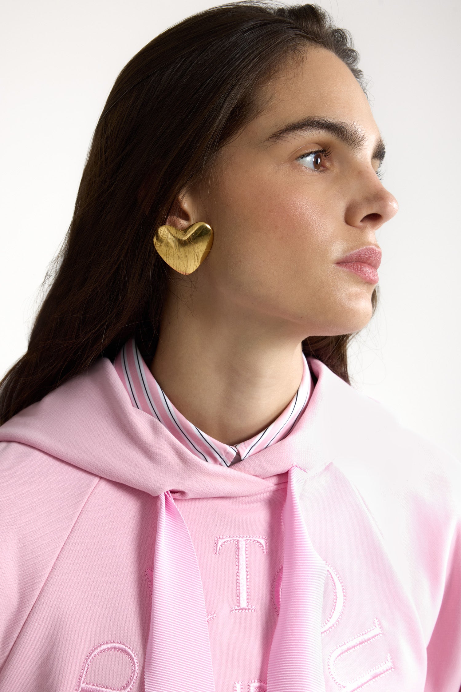 Patou JE069 hoodie coton bio rose primrose M