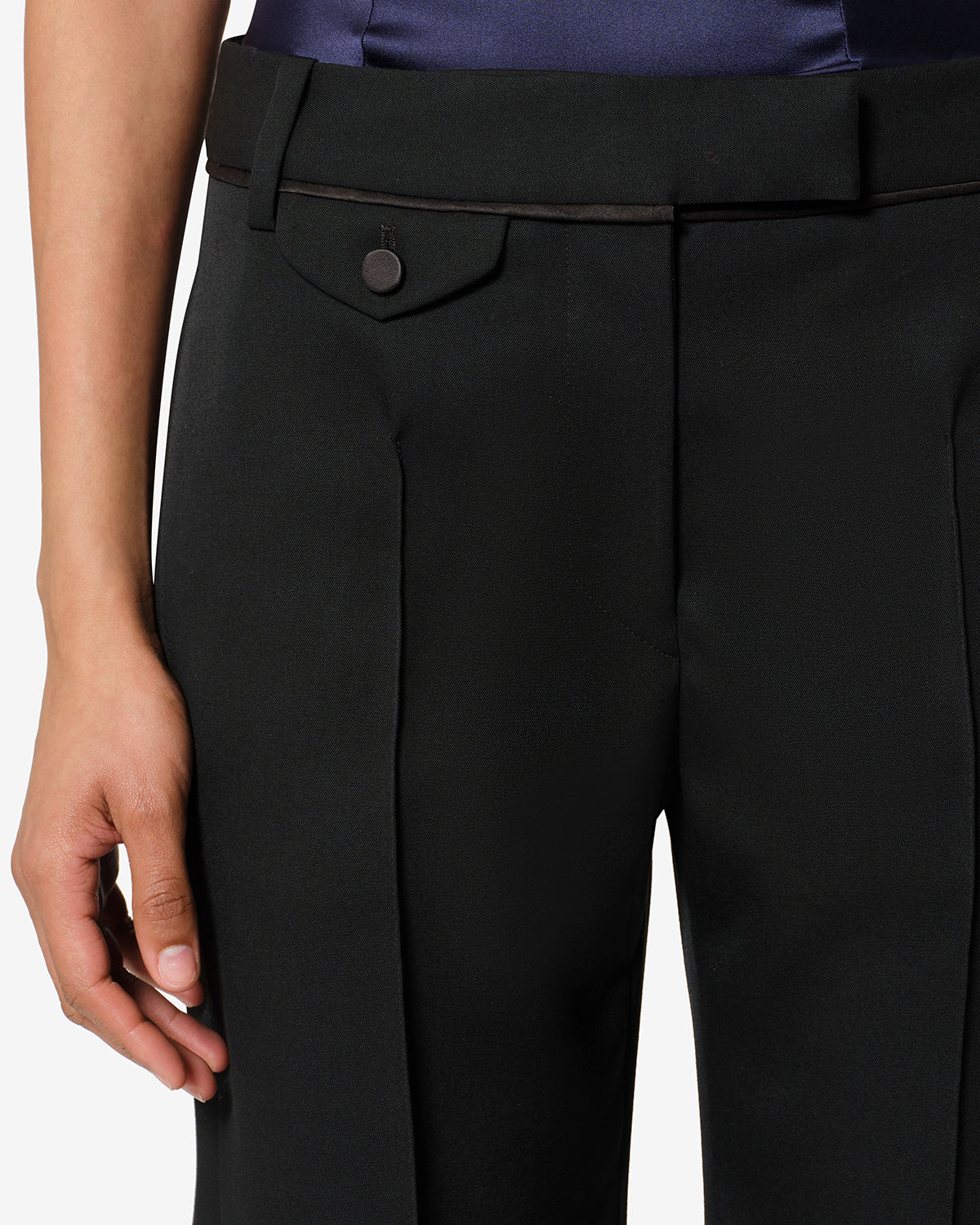 Isabel Marant Lusia pantalon tailleur noir laine