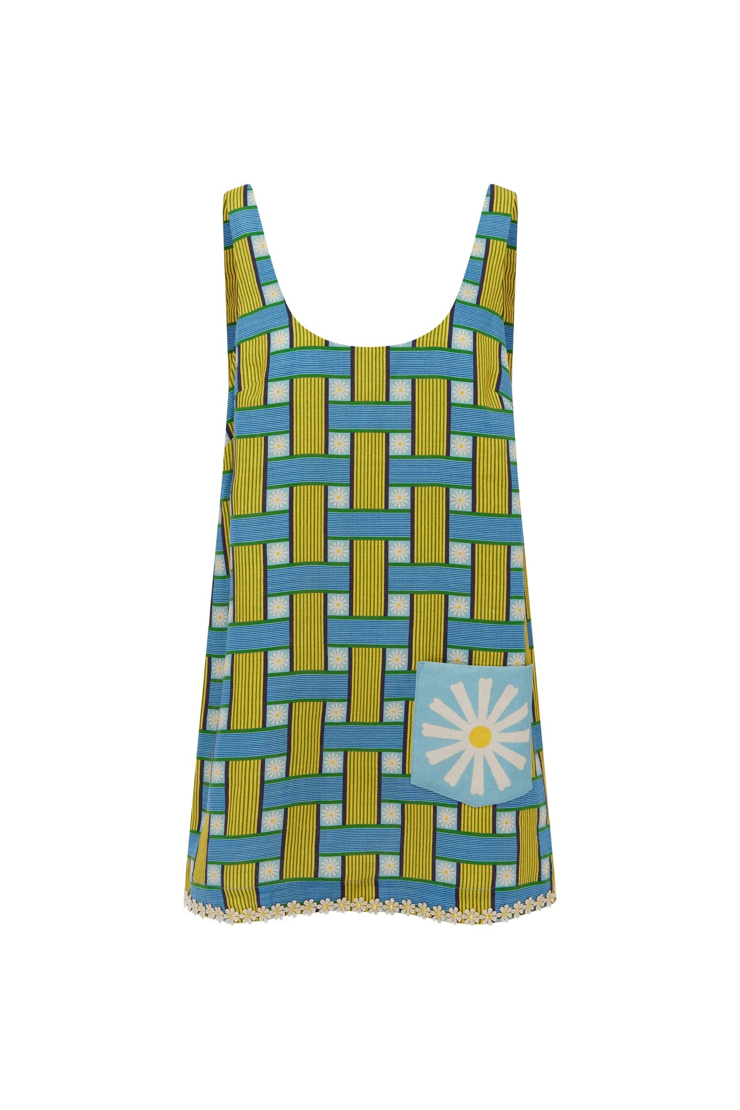 Alemais Sunlounge Mini Dress robe mini lin brodé