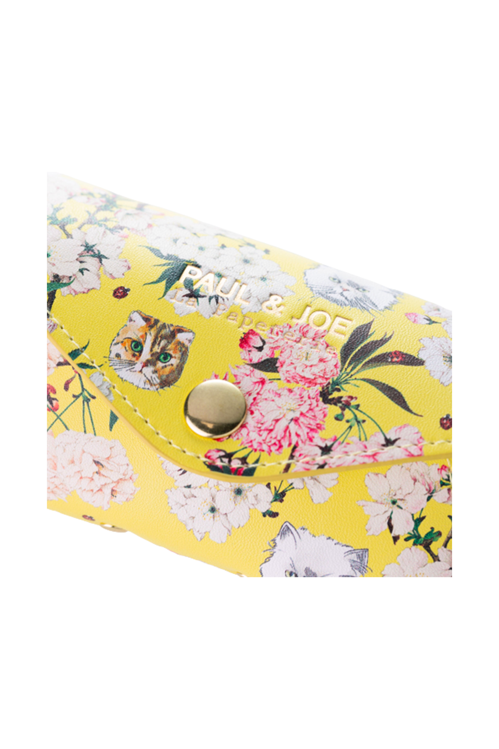 Paul & Joe Accessoires sac étui lunettes jaune fleurs chats