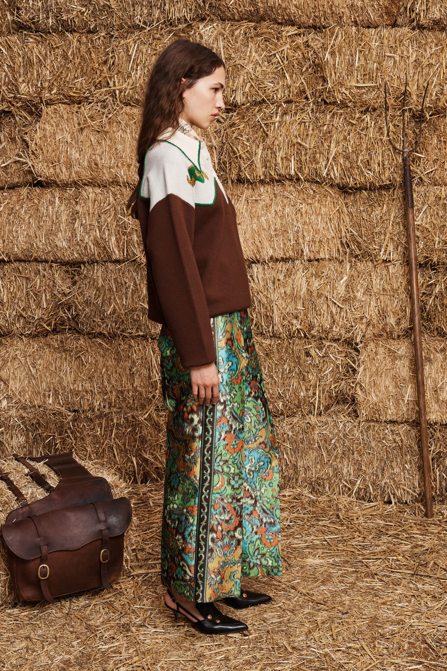 Alemäis Charlotte Pant pantalon flare recyclé imprimé