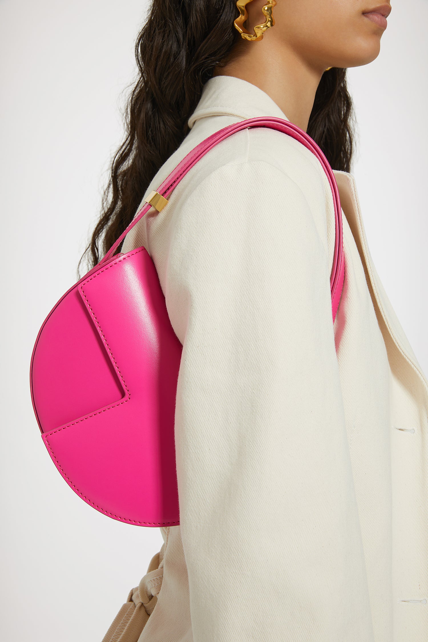 Patou Le Petit Patou BA003 sac cuir fuchsia 20 cm TU