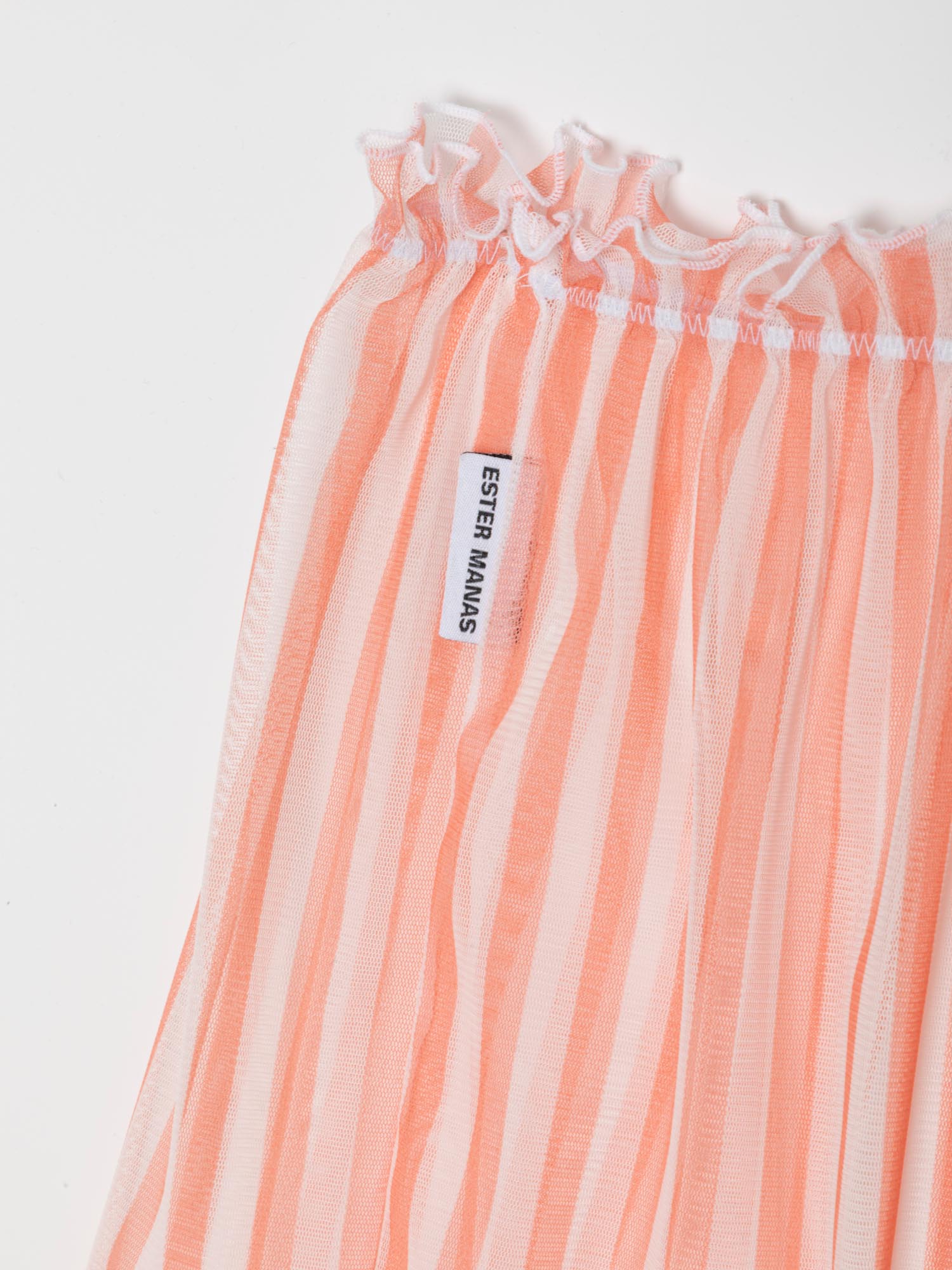 Ester Manas Peach Striped Easy Skirt jupe pêche rayée
