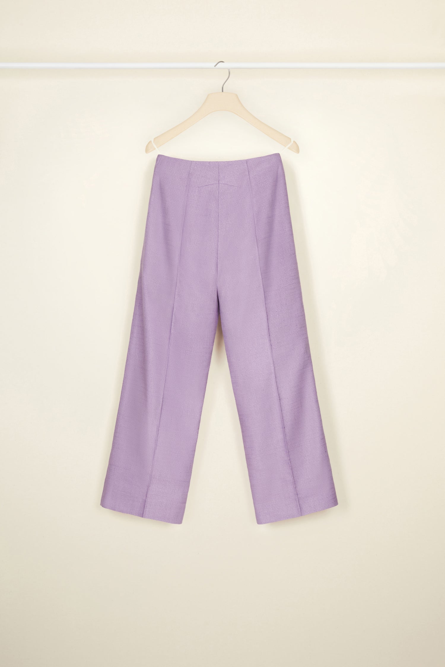 Patou A21TR0010088478L pantalon tweed lavande court