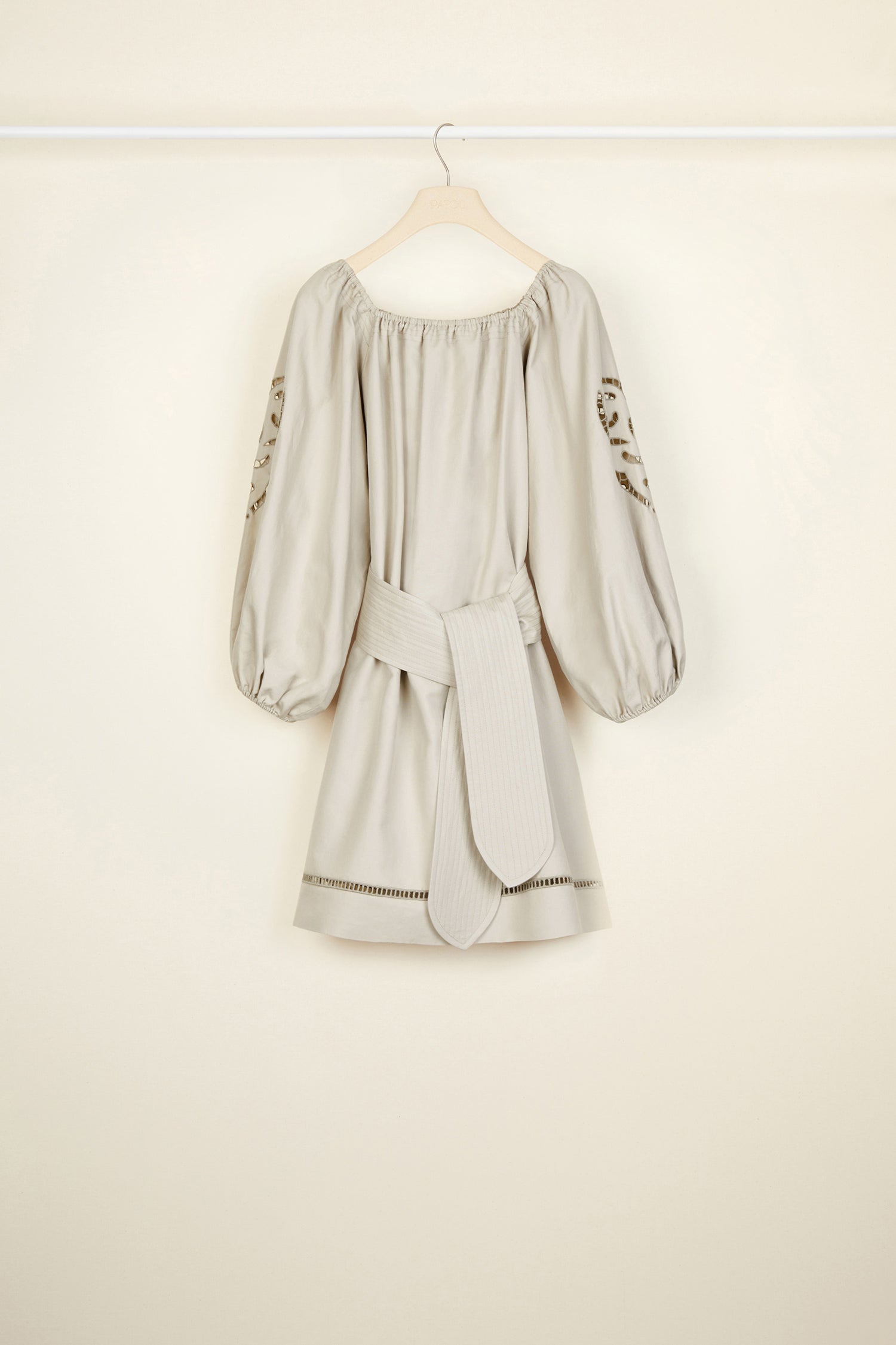 Patou Robe DR038 Lin Coton Ajourée Grise 34-42