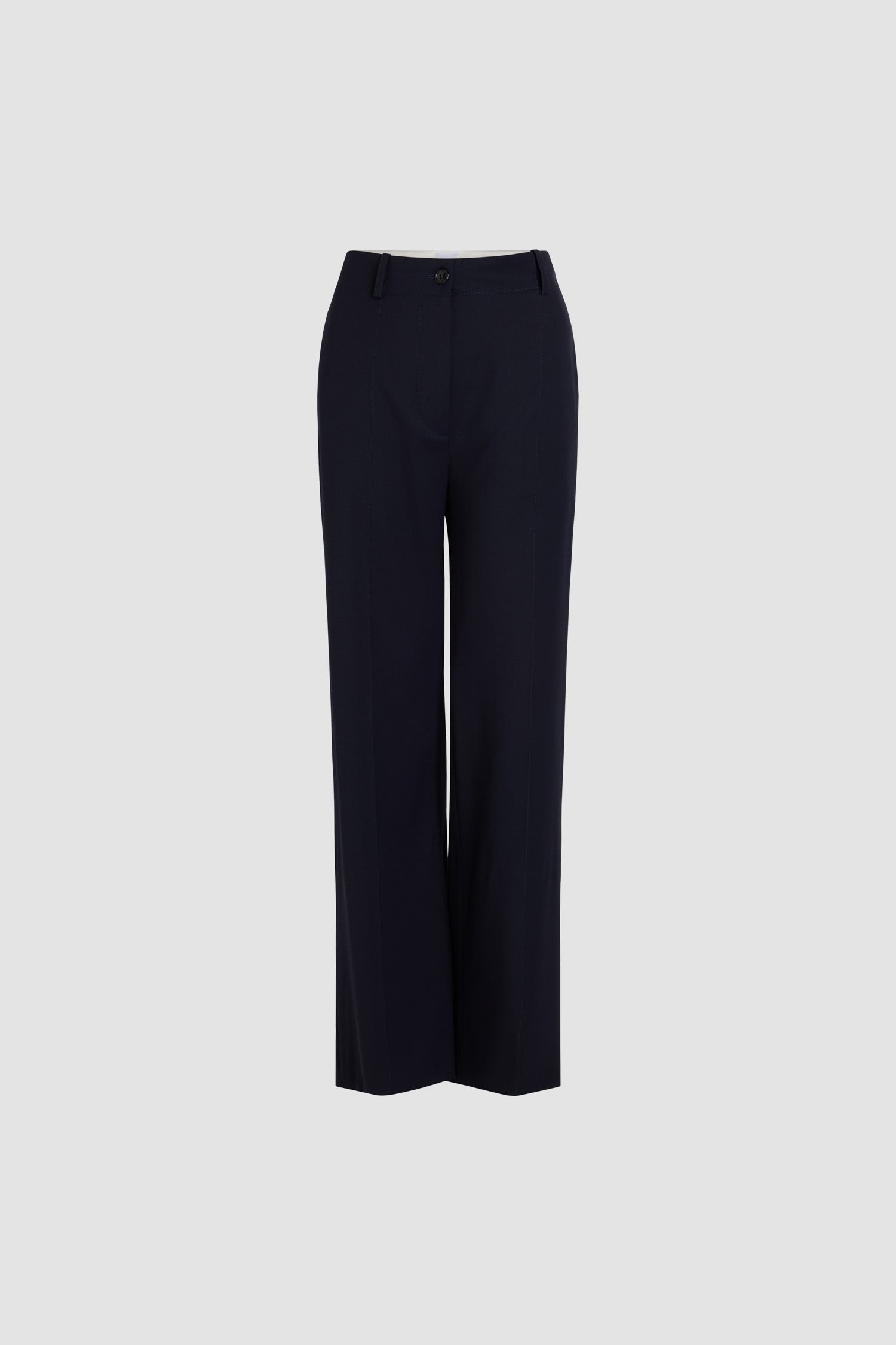 Patou TR002 pantalon laine Navy Black coupe droite