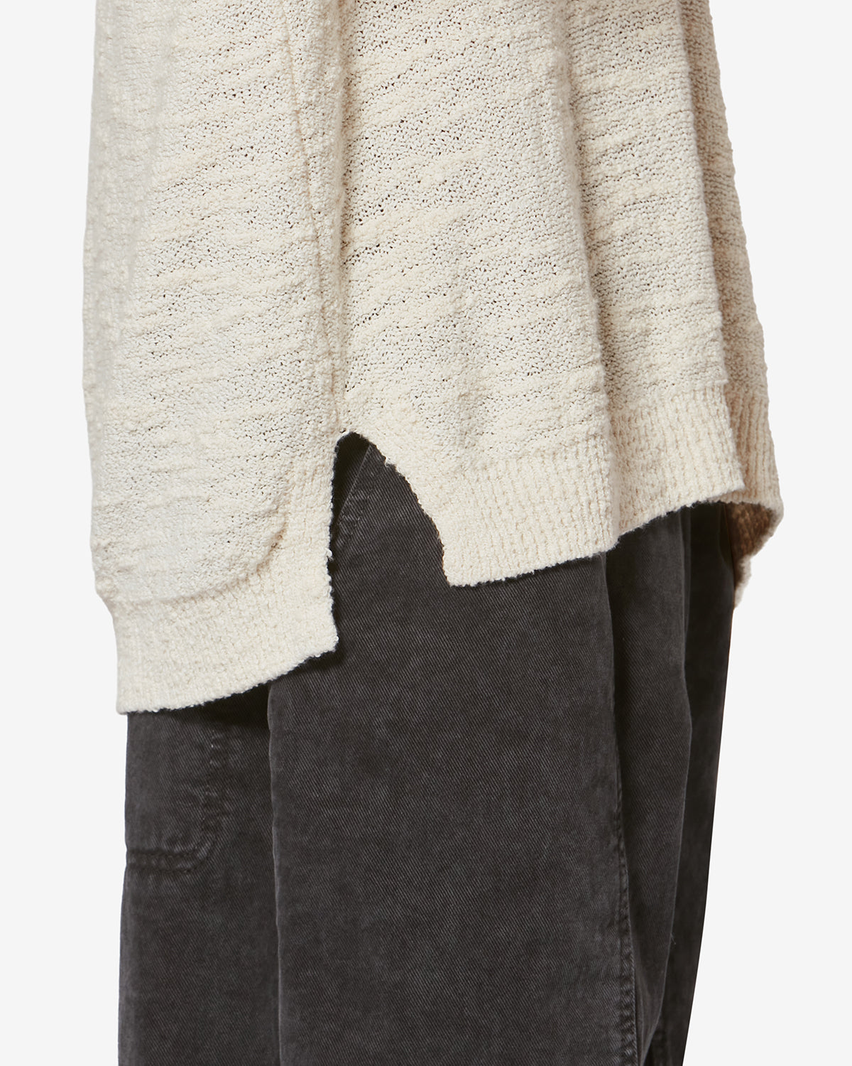 Isabel Marant Arnold Pull maille écru coton
