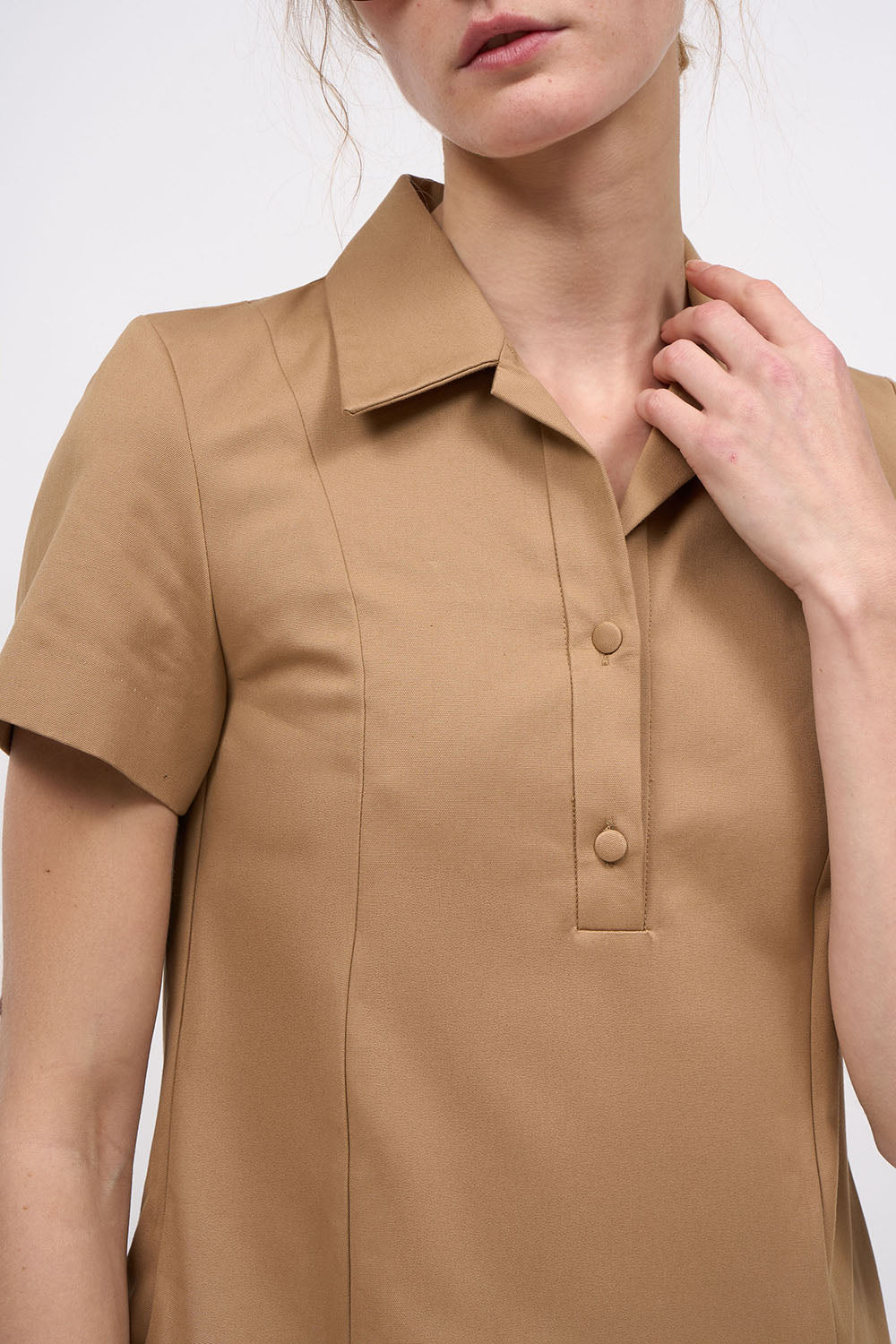 Paul & Joe Robes Gata Robe Camel Coton Panama T 34-44