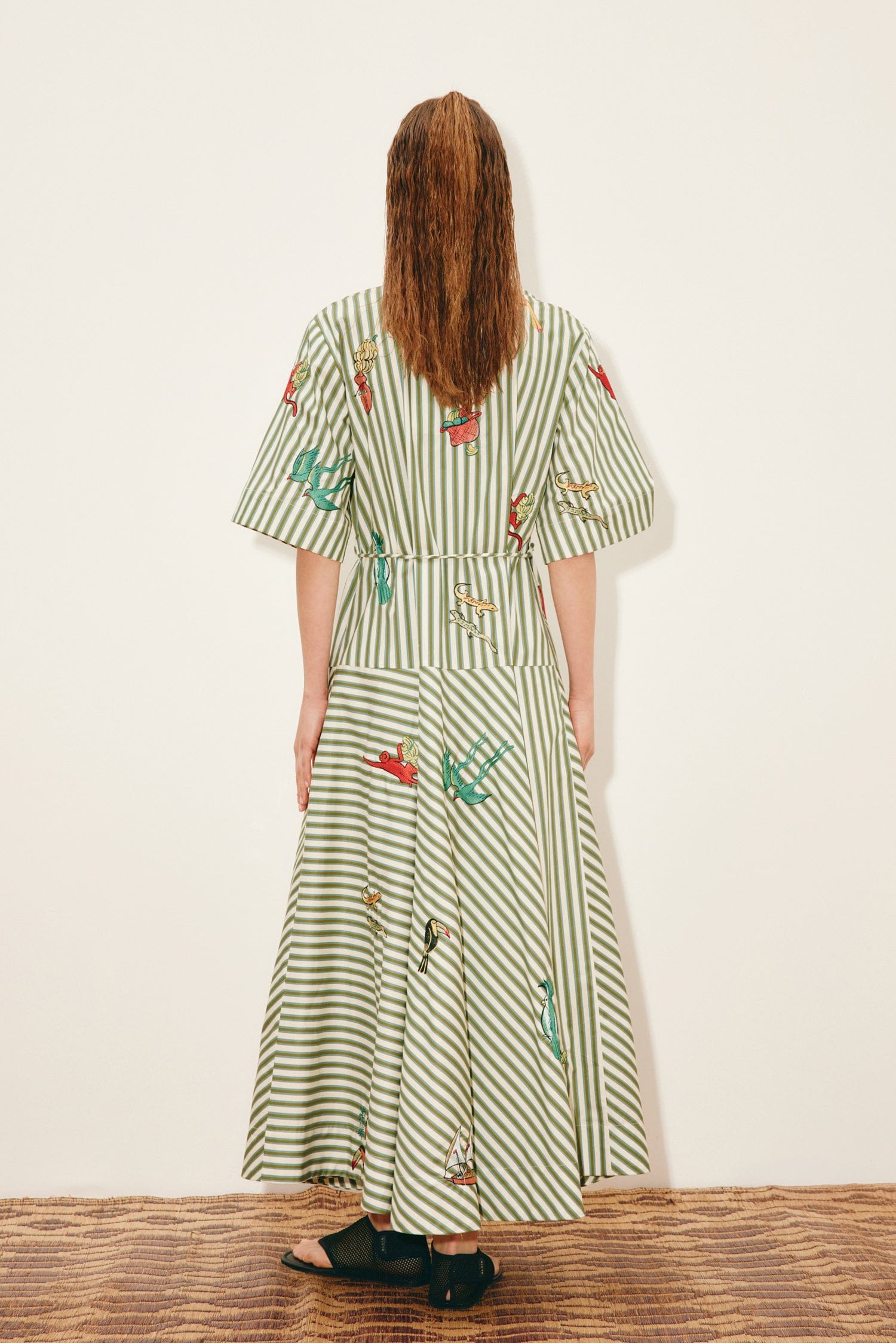 Alemais Bisou Embroidered Shirtdress robe chemise coton bio