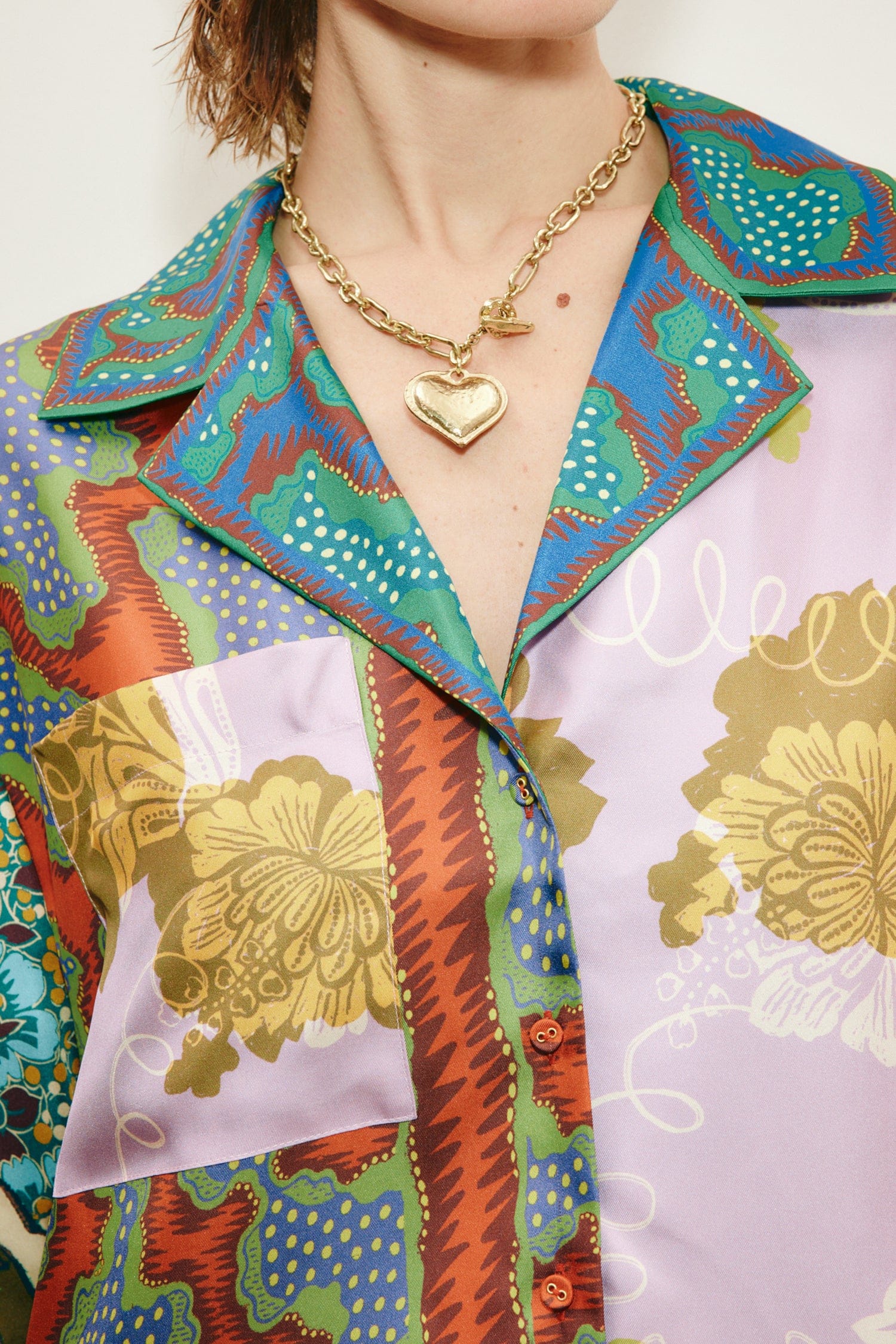 Alemaïs Arnie Silk Shirt chemise soie imprimé floral