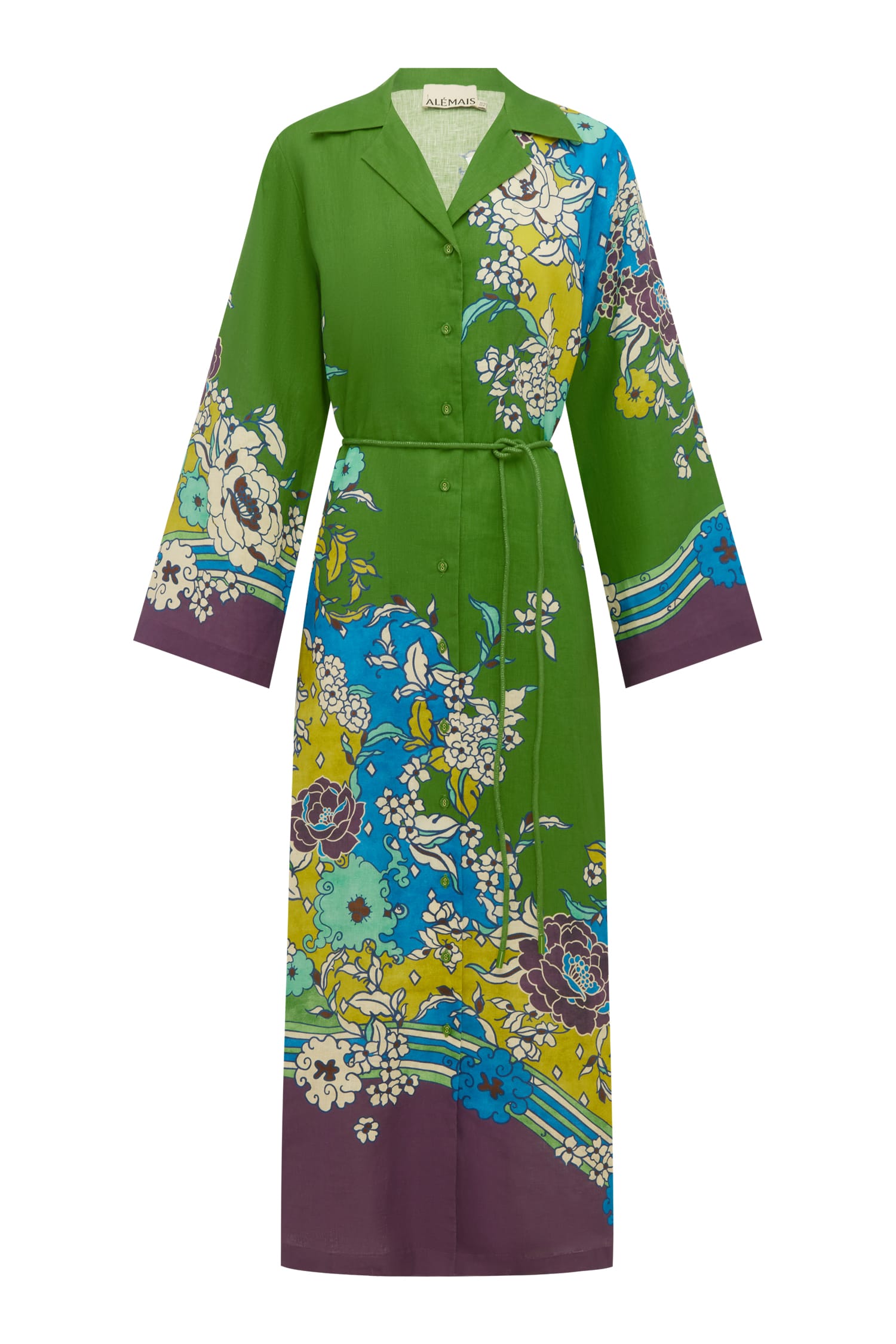 Alemaïs Nanci Shirtdress robe chemise lin floral