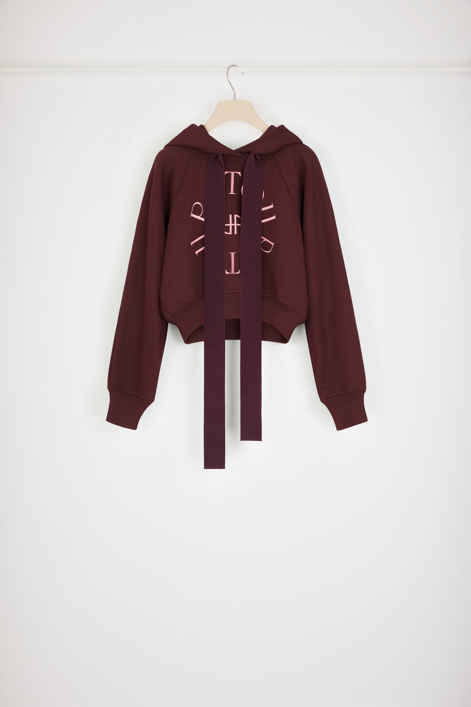Patou JE069 sweat capuche Medallion dahlia coton bio