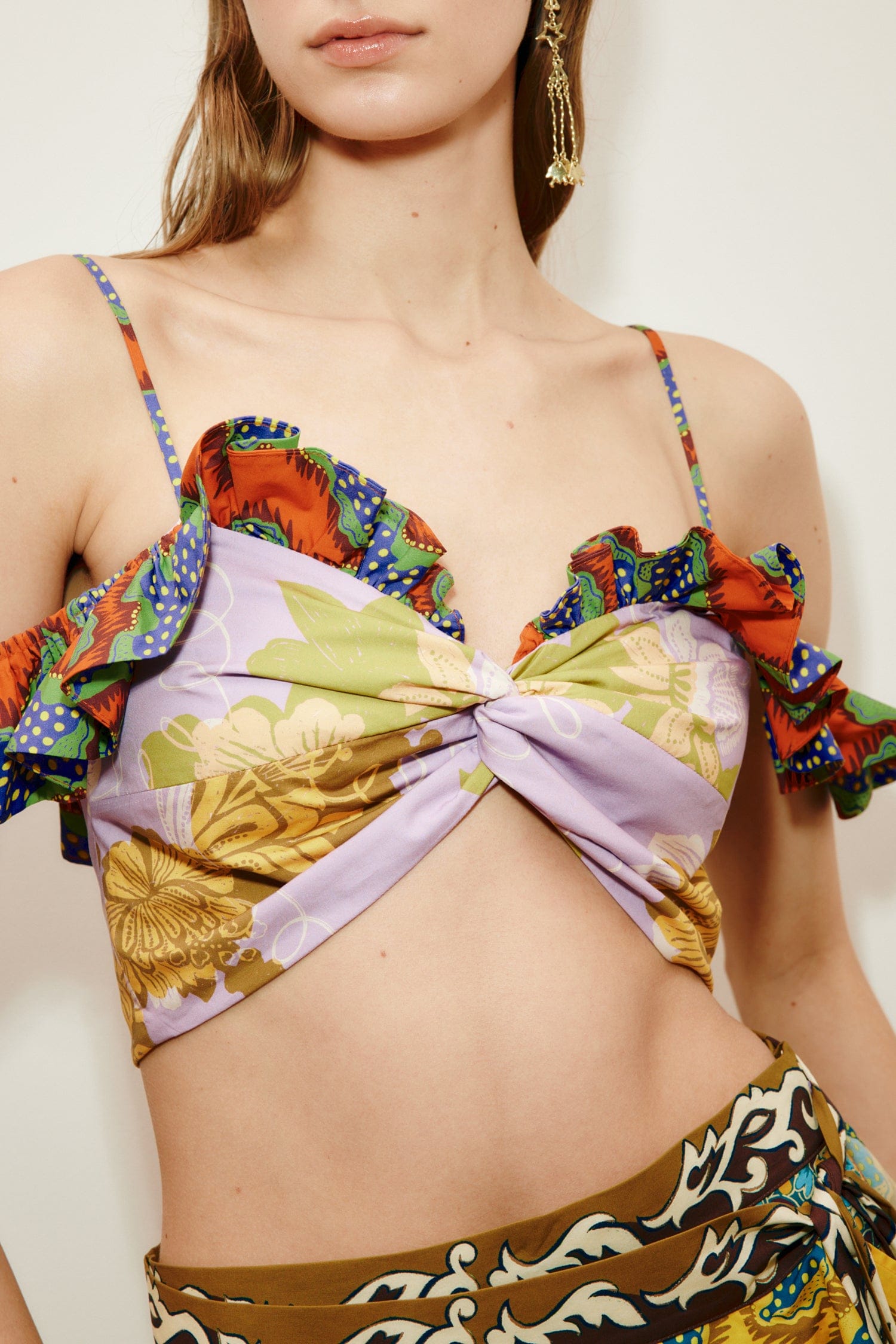 Alemaïs Arnie top brassière coton floral