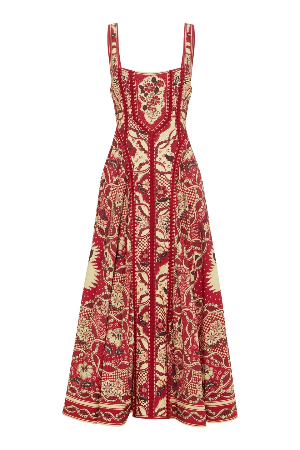 Alemäis Kenny Midi robe midi col carré viscose