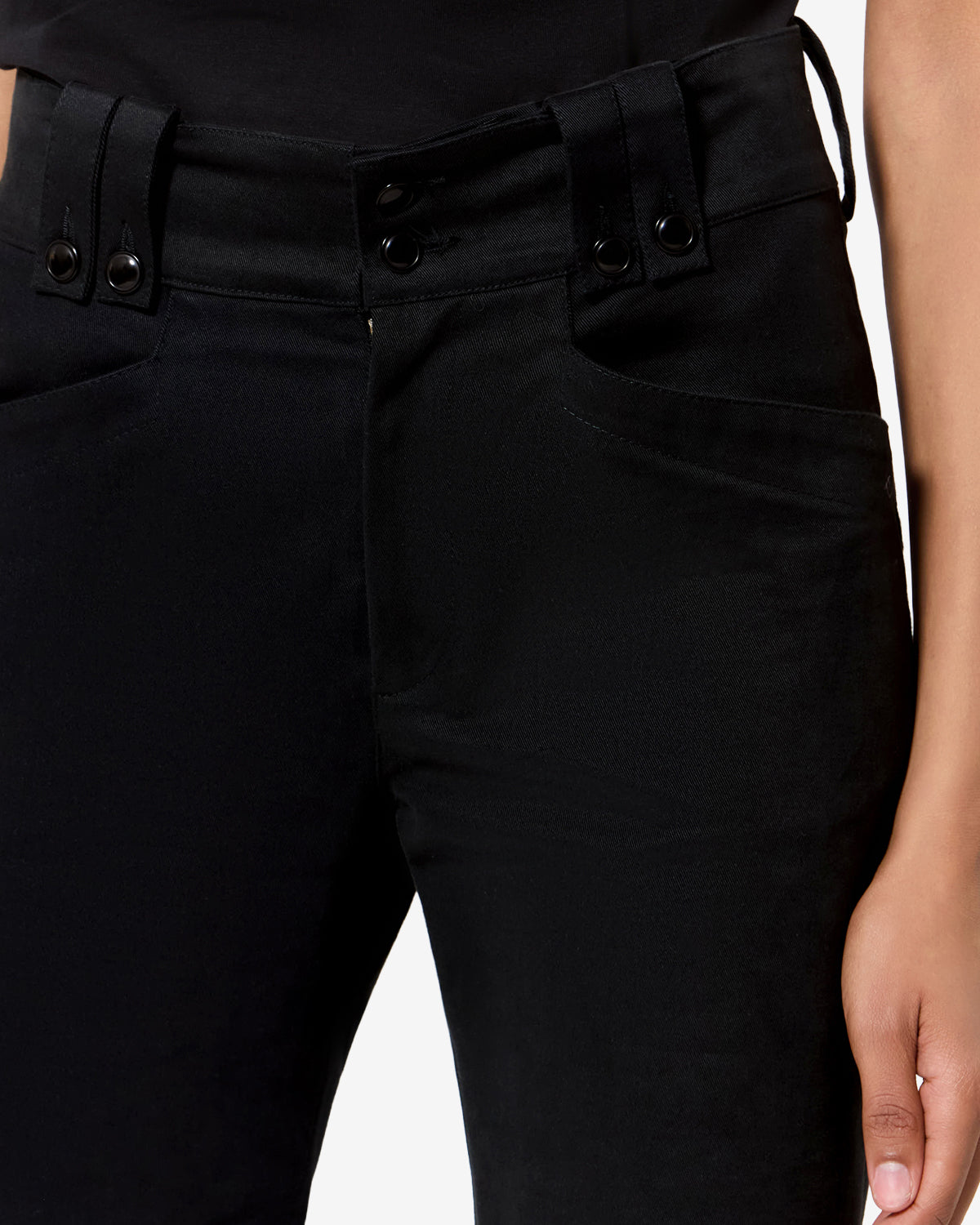 Isabel Marant Birdy pantalon skinny 7/8 noir coton