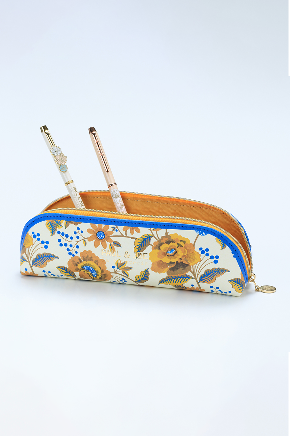 Paul & Joe petite trousse jaune fleurs imitation cuir
