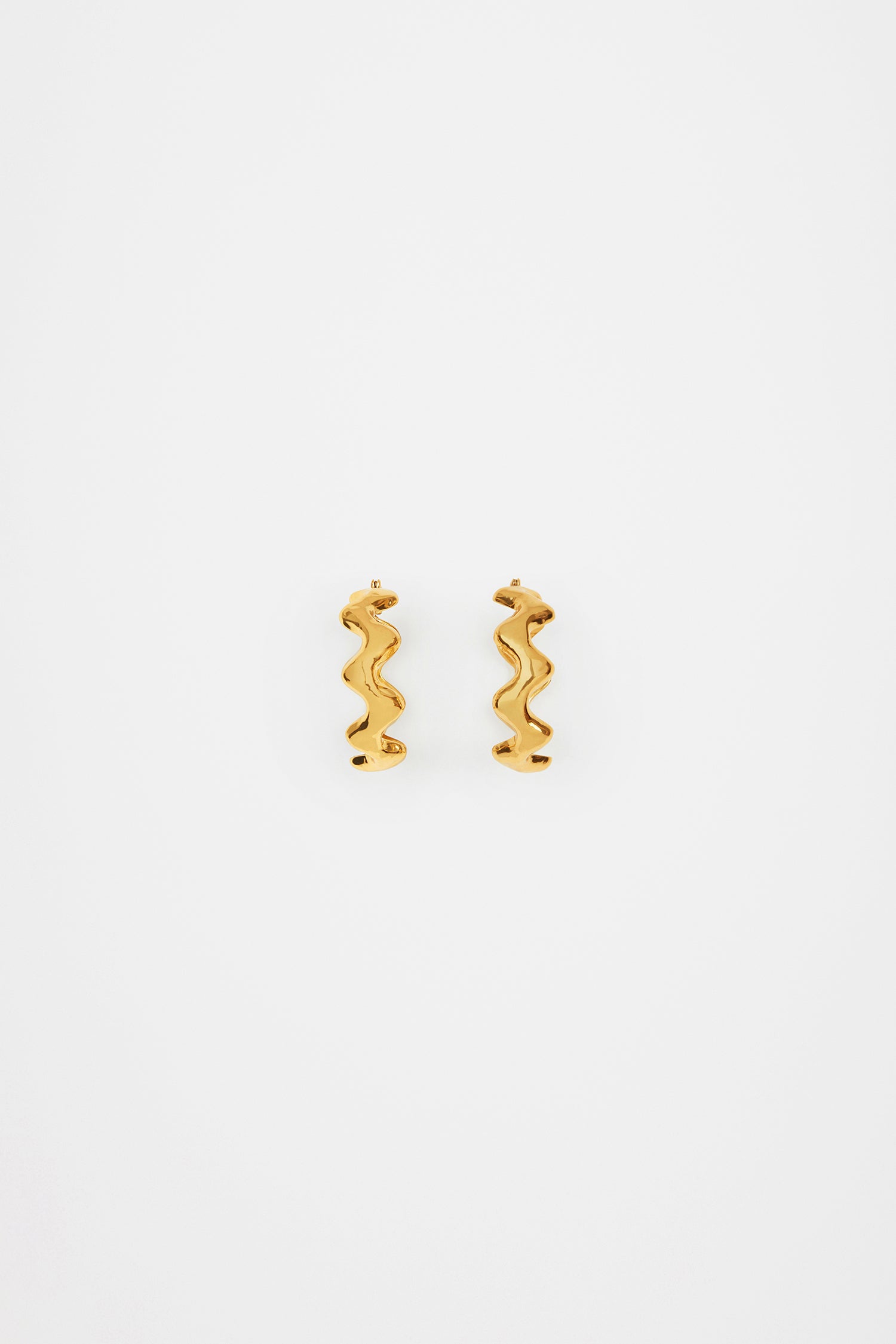 Patou Jewellery JW1161002299G créoles vague plaqué or