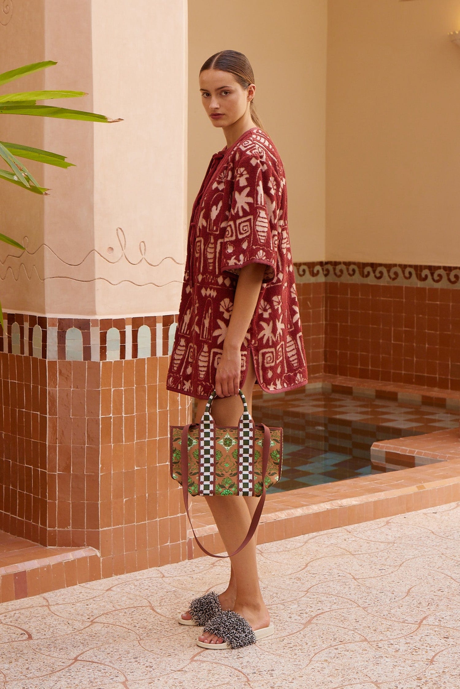 Alemais Maya Mini robe mini coton bio lacée