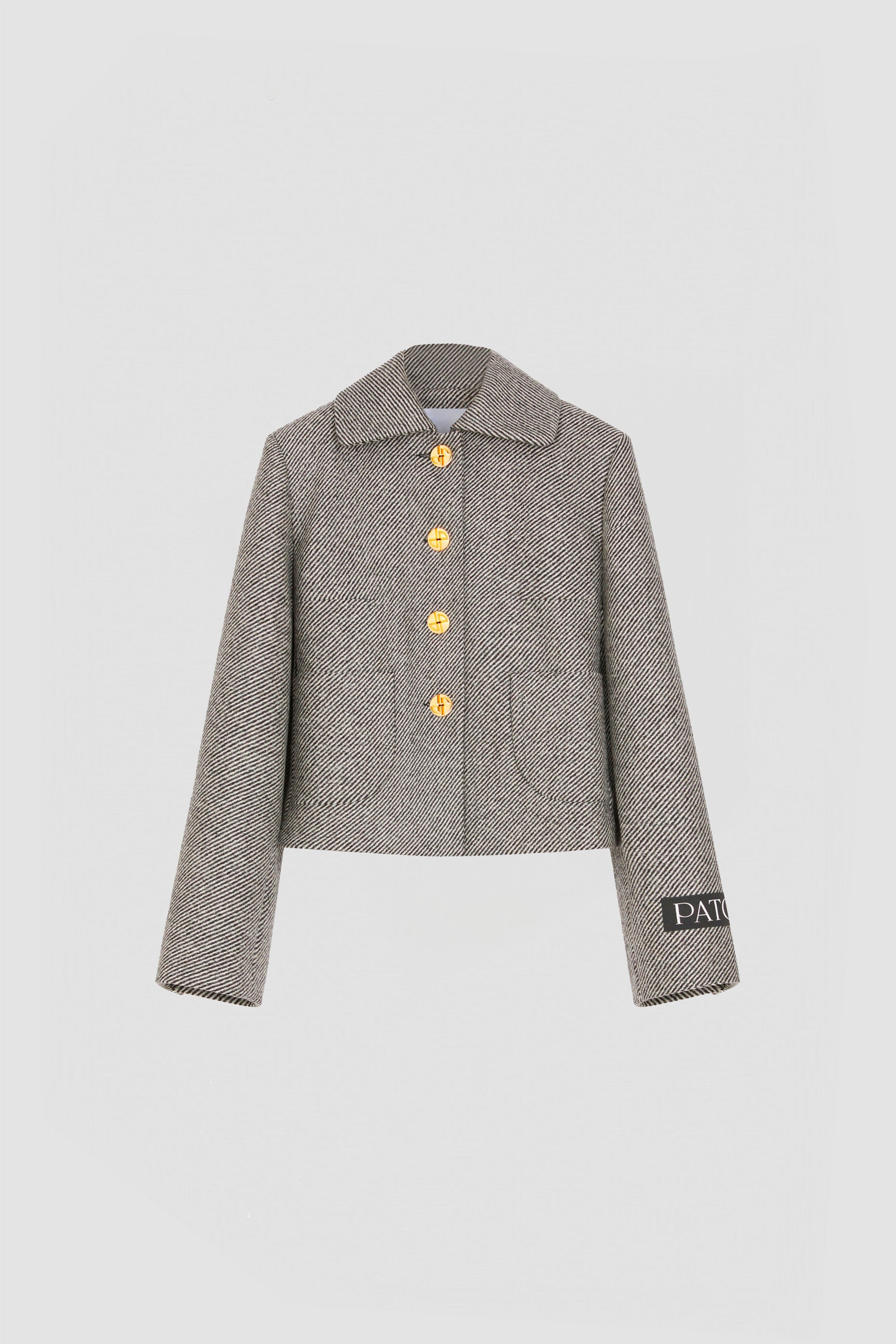 Patou JA034 veste laine graphite grise taille 38