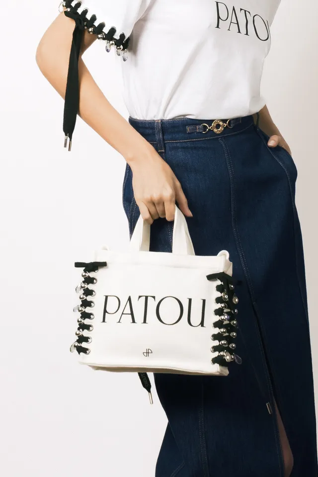 Patou Upcycling E24SP0520076999B tote coton Black