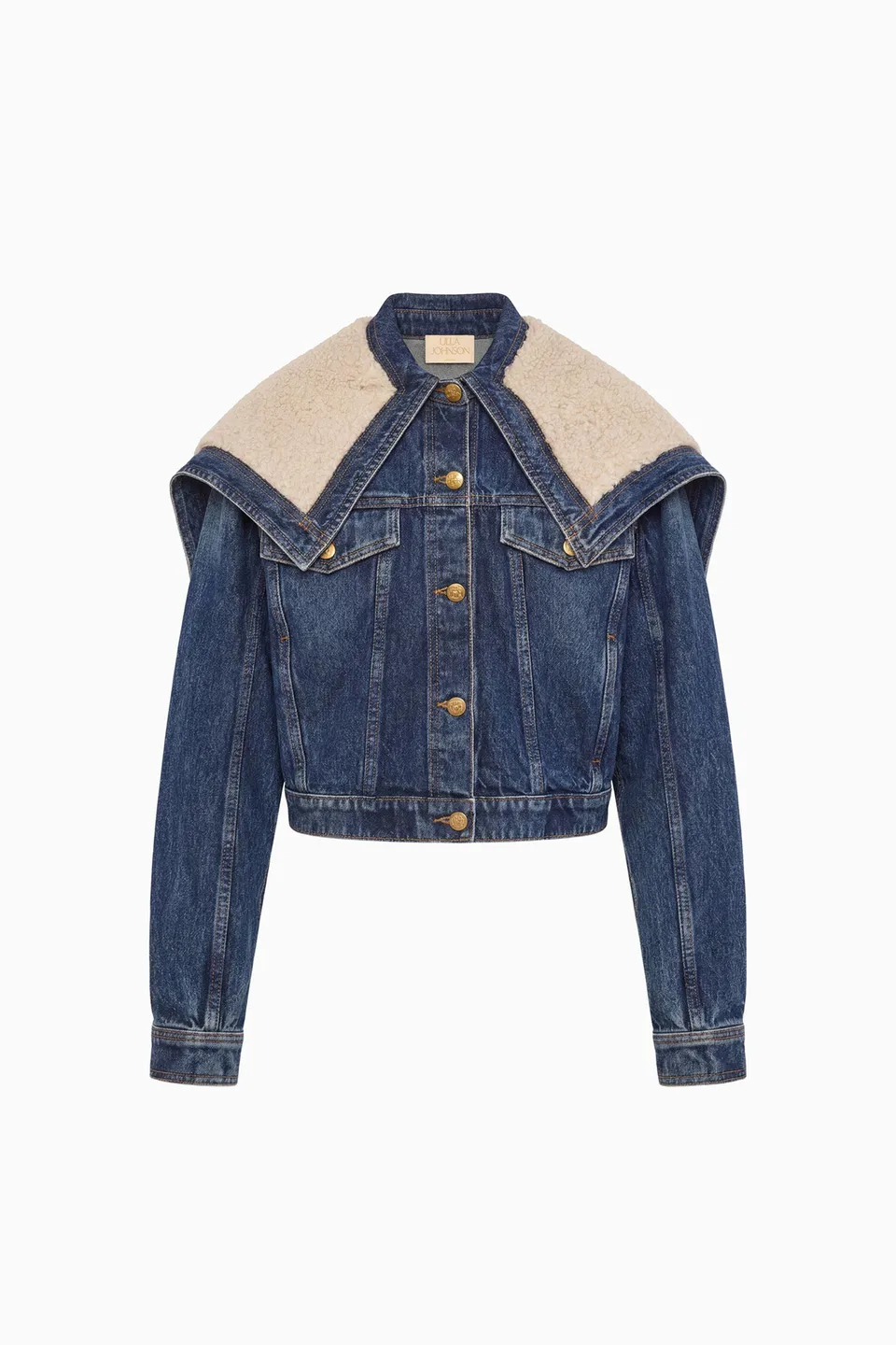 Ulla Johnson Sybil Veste Jean Nile 100% Coton Capuche