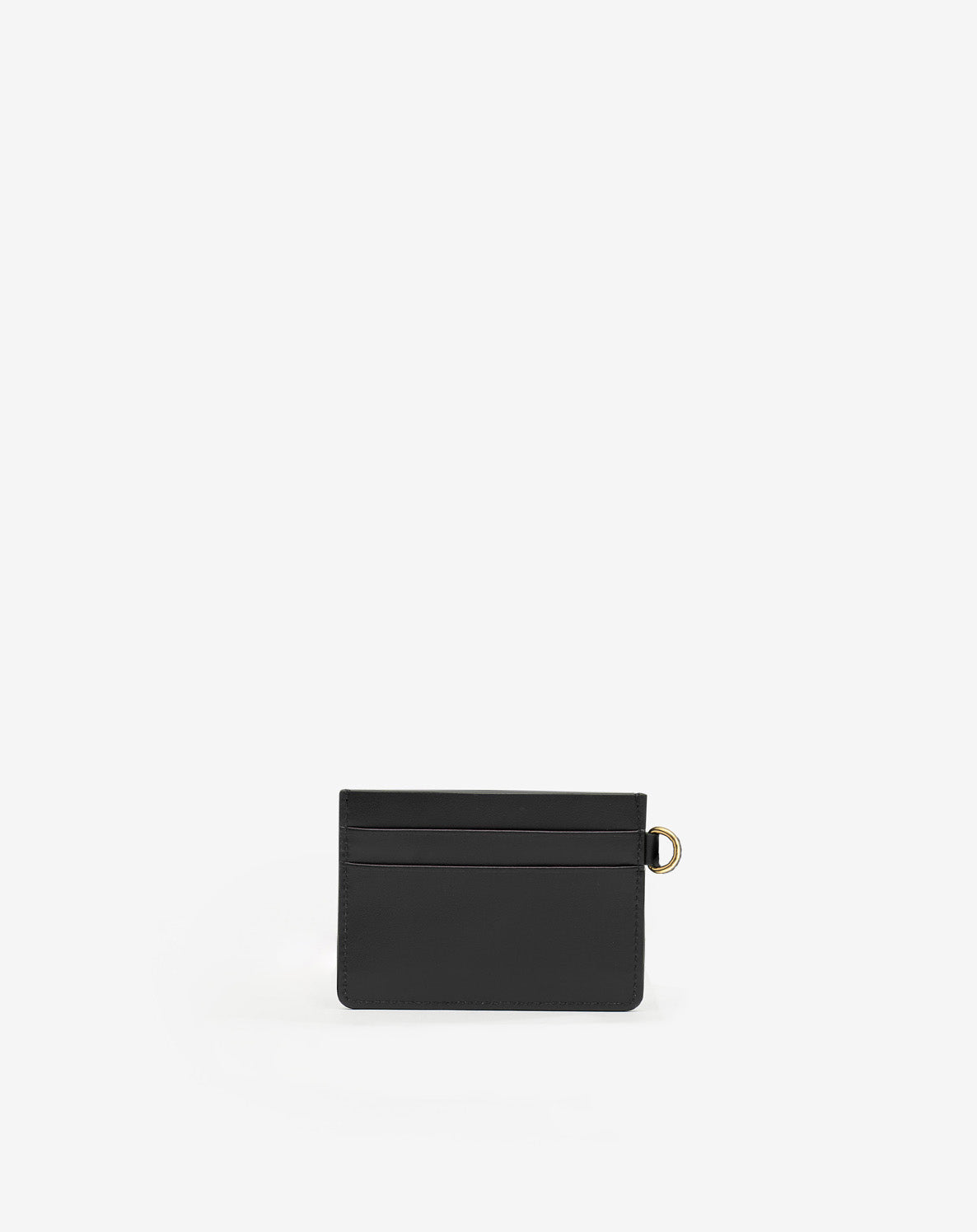 Isabel Marant Oskan porte-cartes cuir noir 10 cm