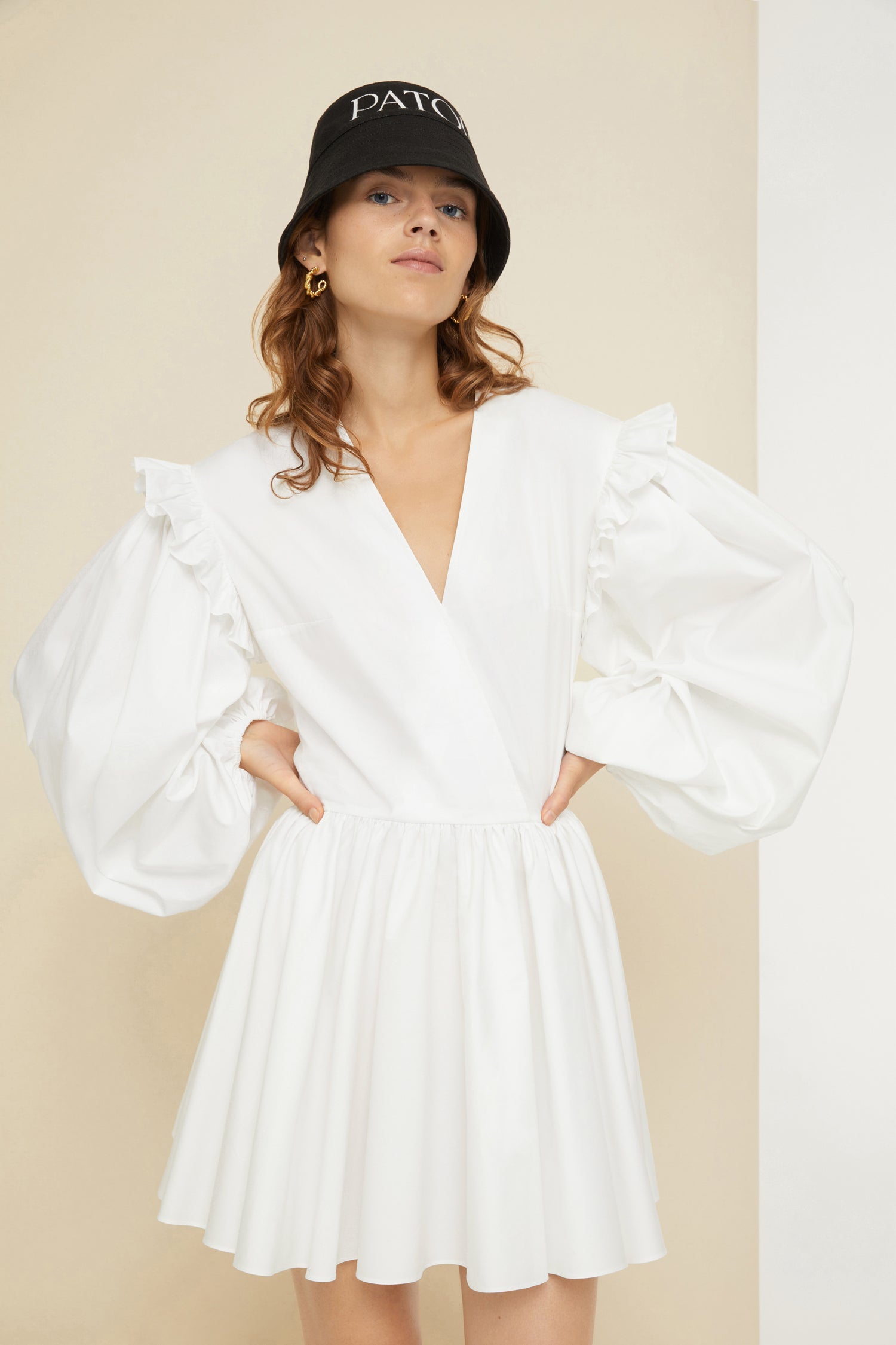 Patou P22DR0920017001W robe blanche coton bio