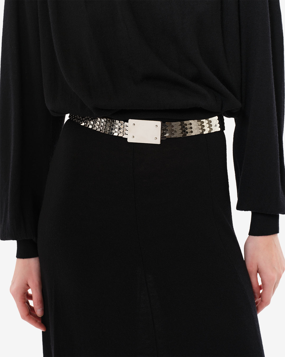 Isabel Marant Heria ceinture laiton argenté maille 2,5 cm