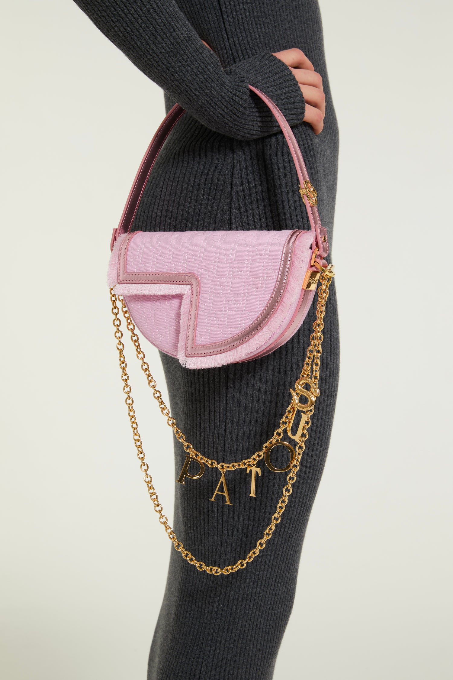 Patou BA007 sac Petit Patou Sita denim rose 20 cm