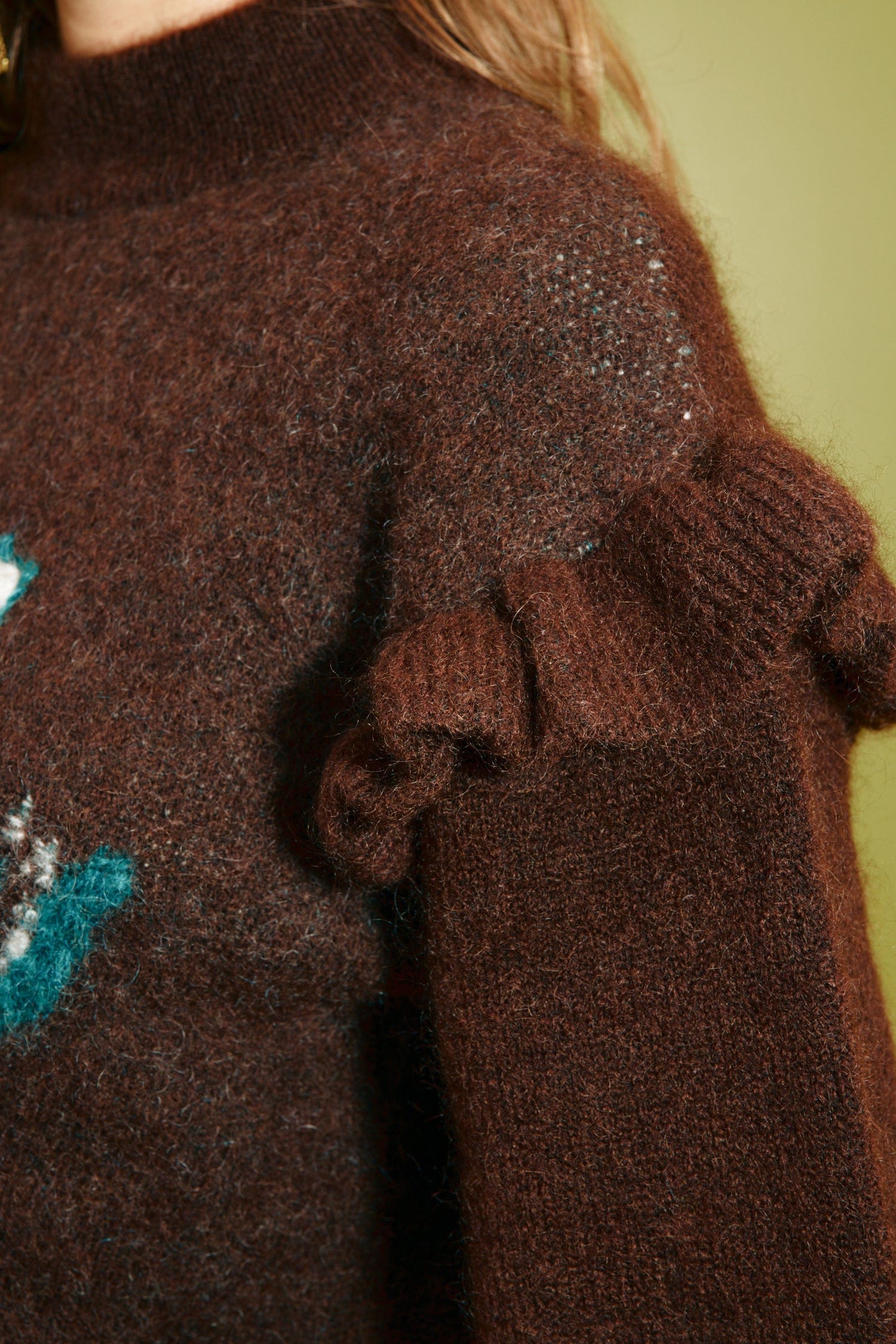 Alemaïs Sun Dancer Sweater pull mohair brodé