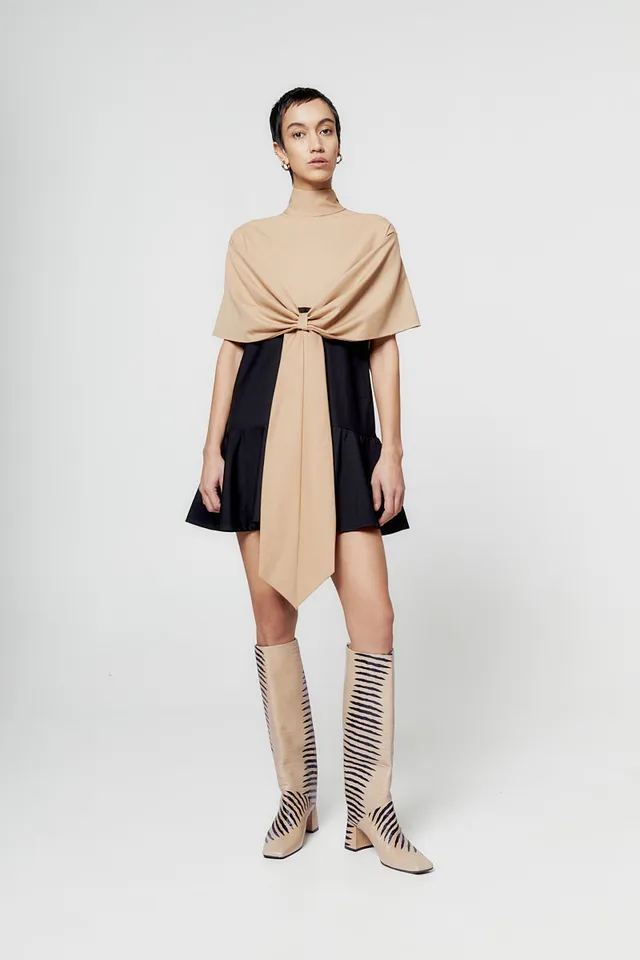 ATU Body Couture Starsailor robe longue color block à noeud
