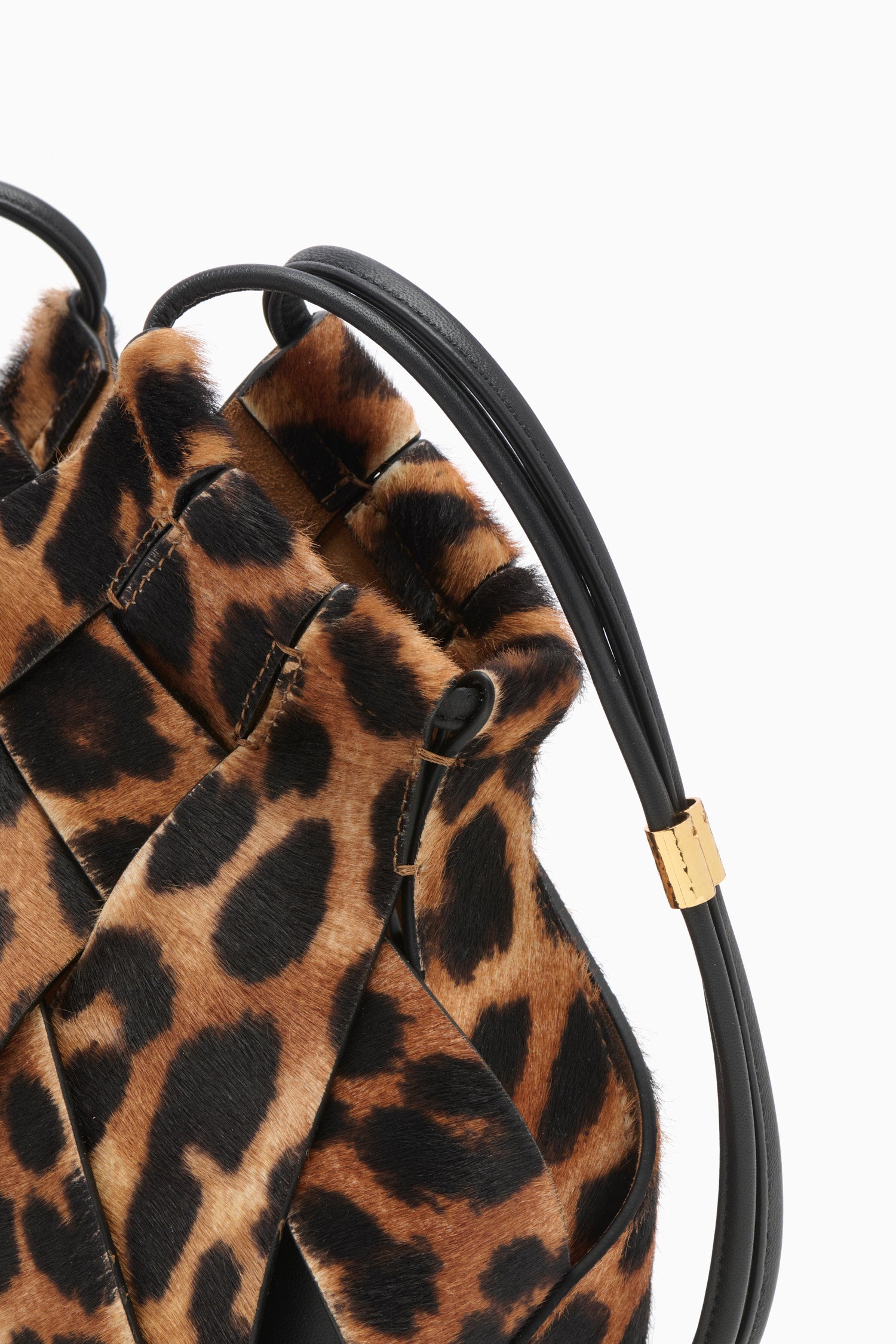 Ulla Johnson Charlotte FA261169 sac bandoulière Leopard tressé