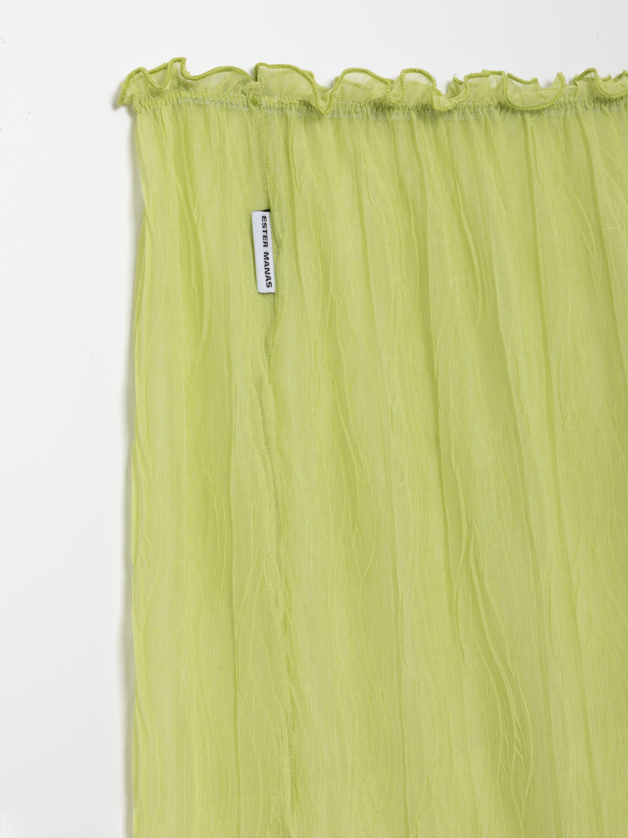 Ester Manas Pistachio Crumpled Easy Skirt jupe vert midi