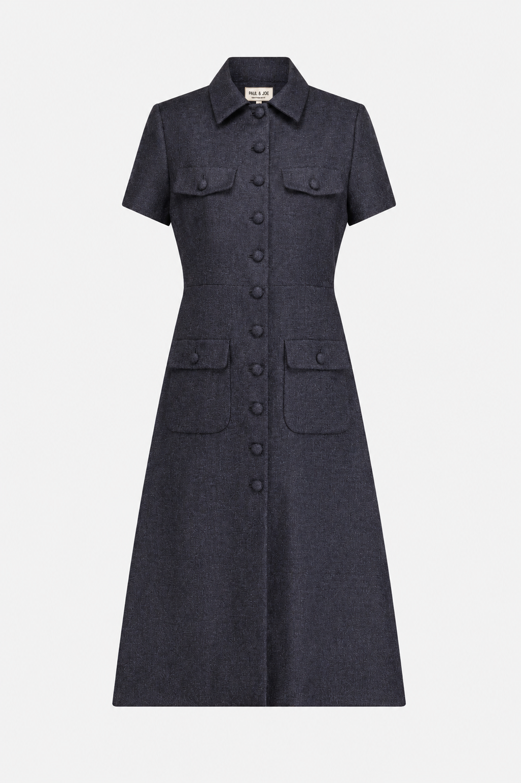 Paul & Joe Natalia robe midi twill laine chamois
