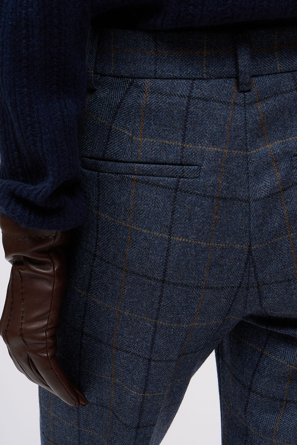 Paul & Joe Tailoring British pantalon laine carreaux