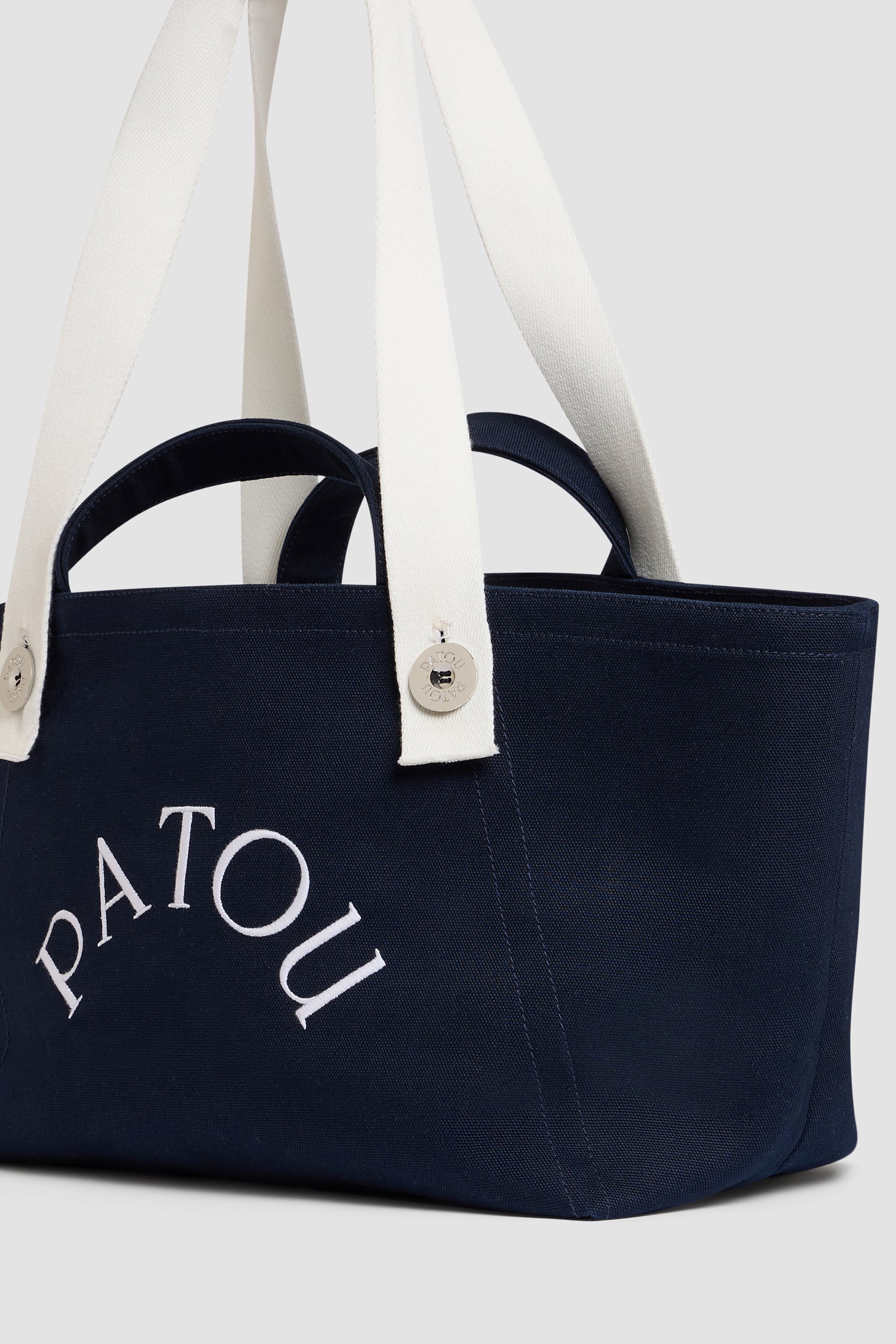 Patou Trapeze AC131 tote bag coton Deep Sea Blue