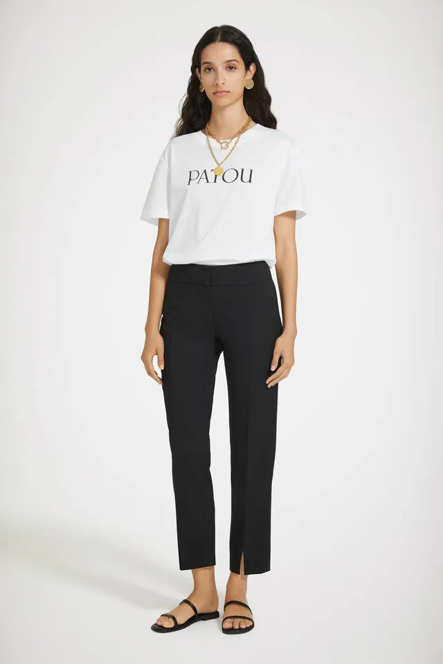 Patou P24TR0370103999B pantalon fuselé noir