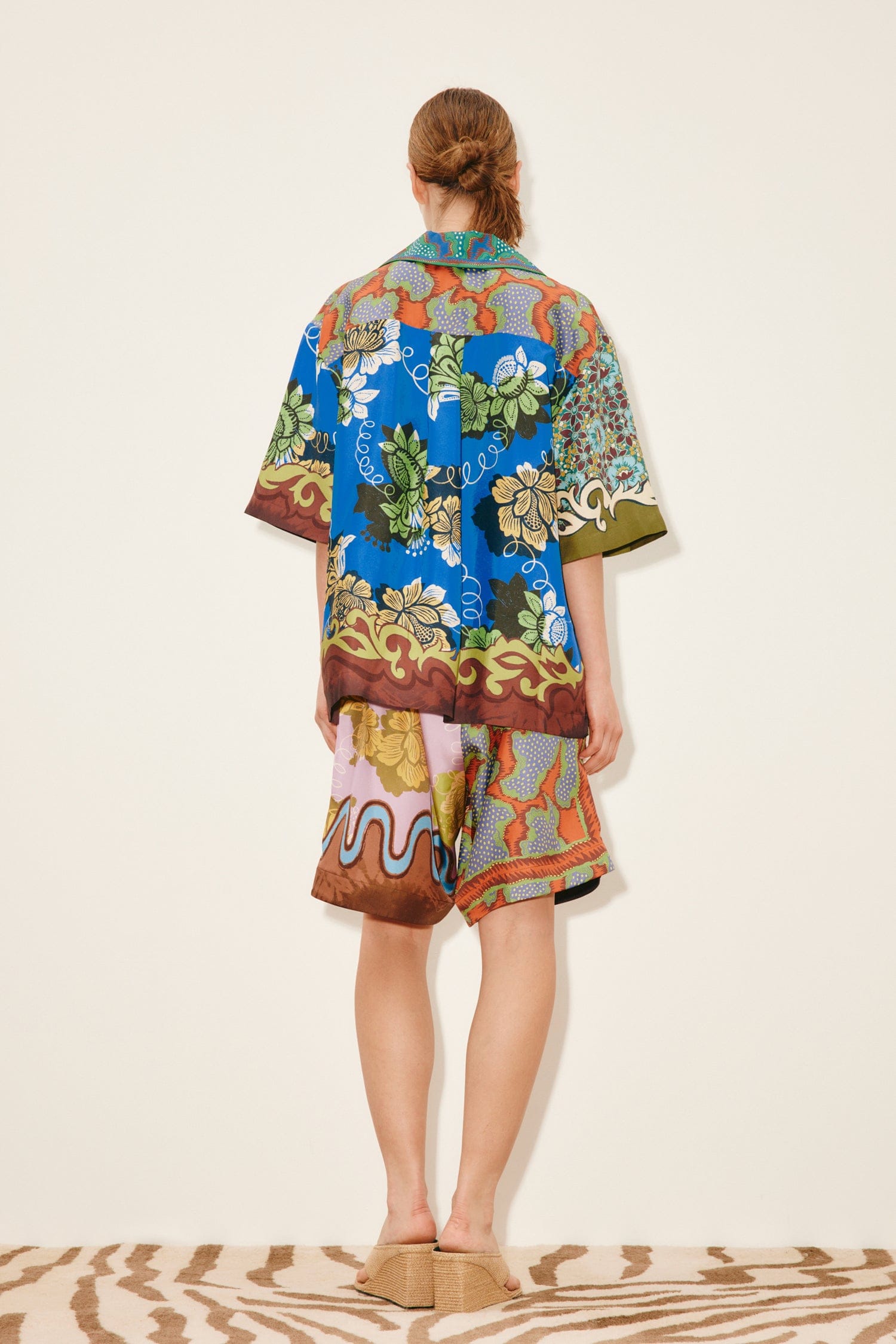 Alemaïs Arnie Silk short soie imprimé taille élastique