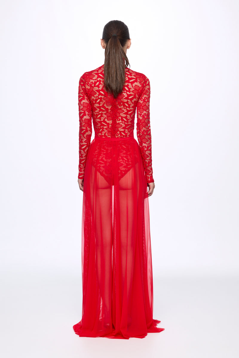 ATU Body Couture Two-Piece Ensemble body jupe rouge taille S