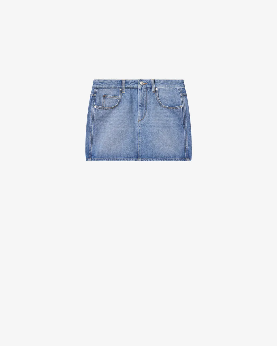 Isabel Marant Zilema JU0548FB-D1H04I Jupe bleu clair denim