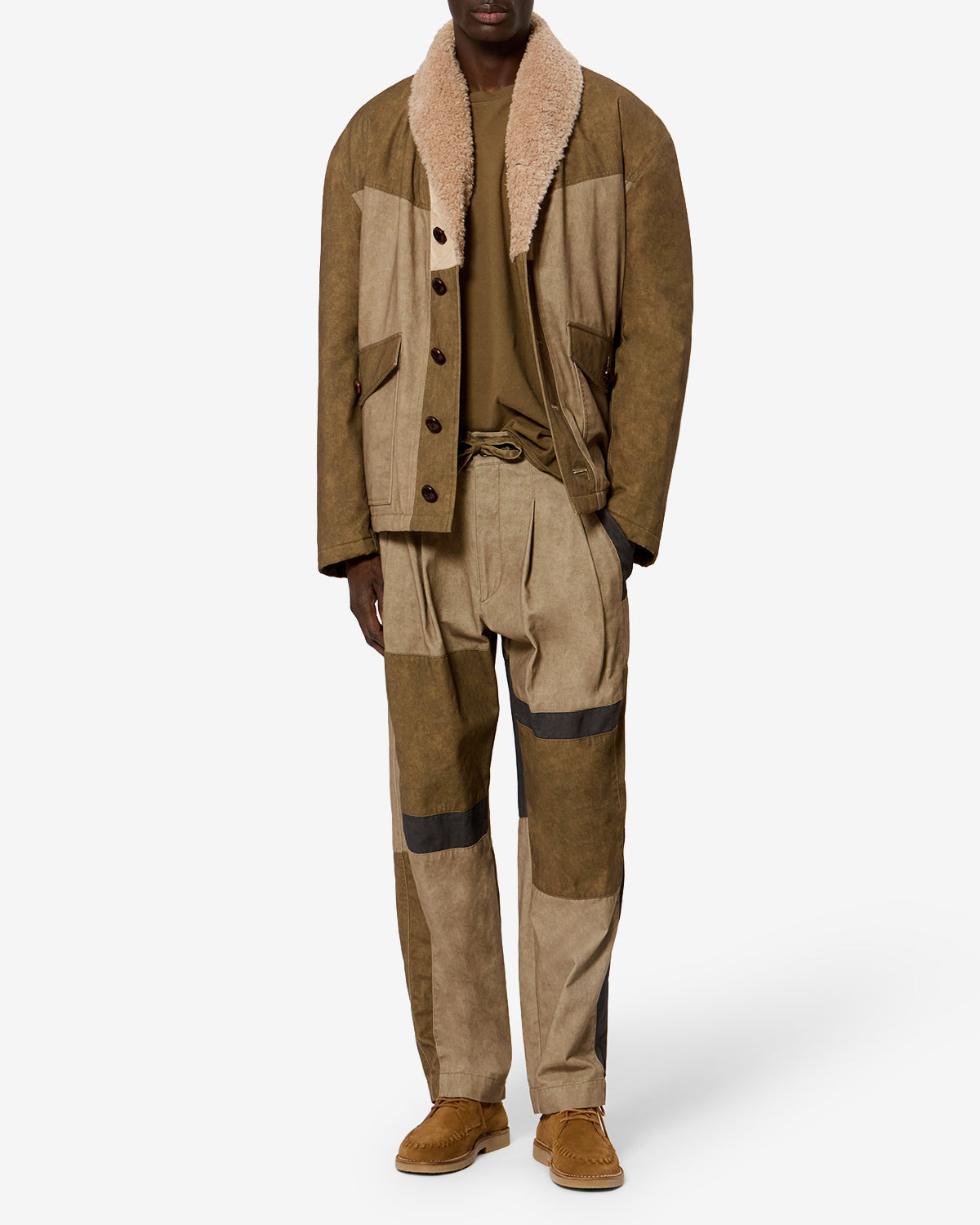 Isabel Marant Texter pantalon coton loose kaki
